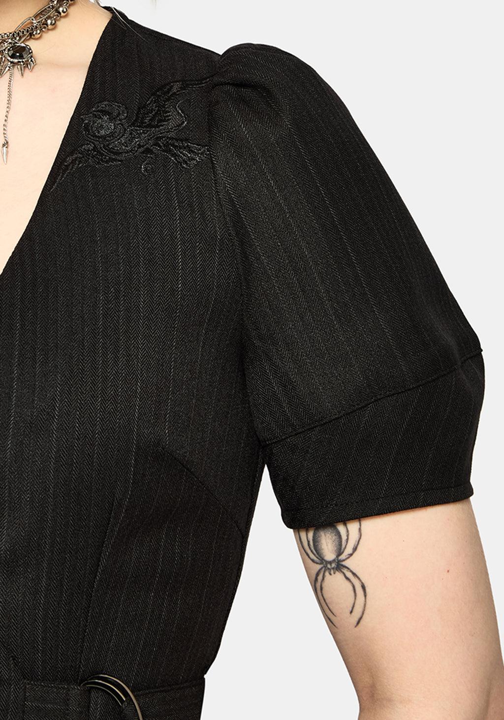 Meliora Wrap Embroidered Mini Dress Product Image