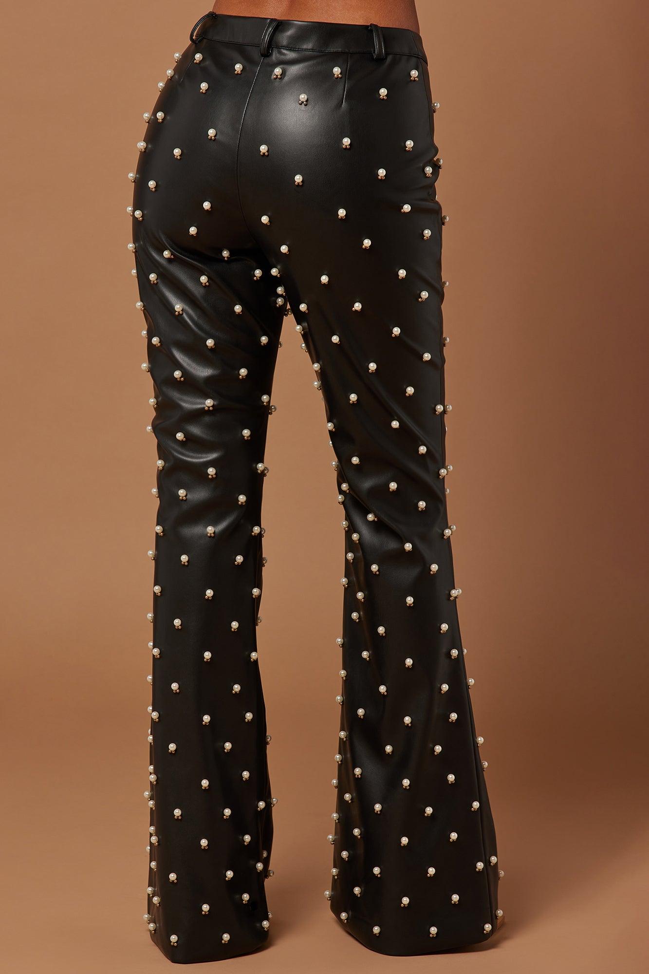 Claire Embellished Pant - Black Product Image