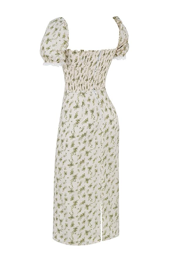 Bellucci  garden print shirred sundress Product Image