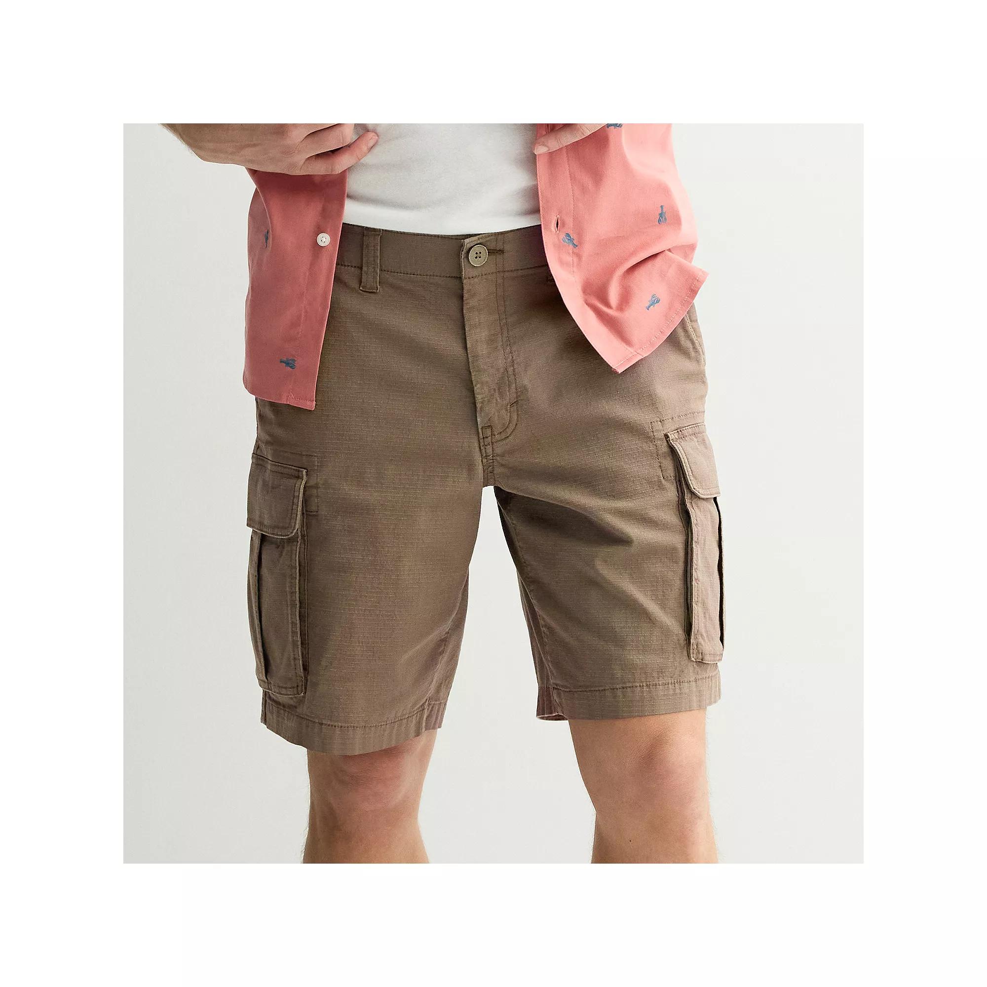 Men's Sonoma Goods For Life® 10 in. Flexwear Everyday Ripstop Cargo Shorts, Size: 28 10 IN, Kagan Green Product Image