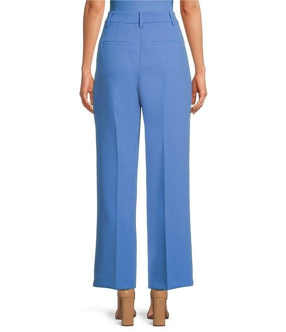 Gianni Bini Hartley Crepe Pleated Straight Wide Leg Coordinating Pants Product Image