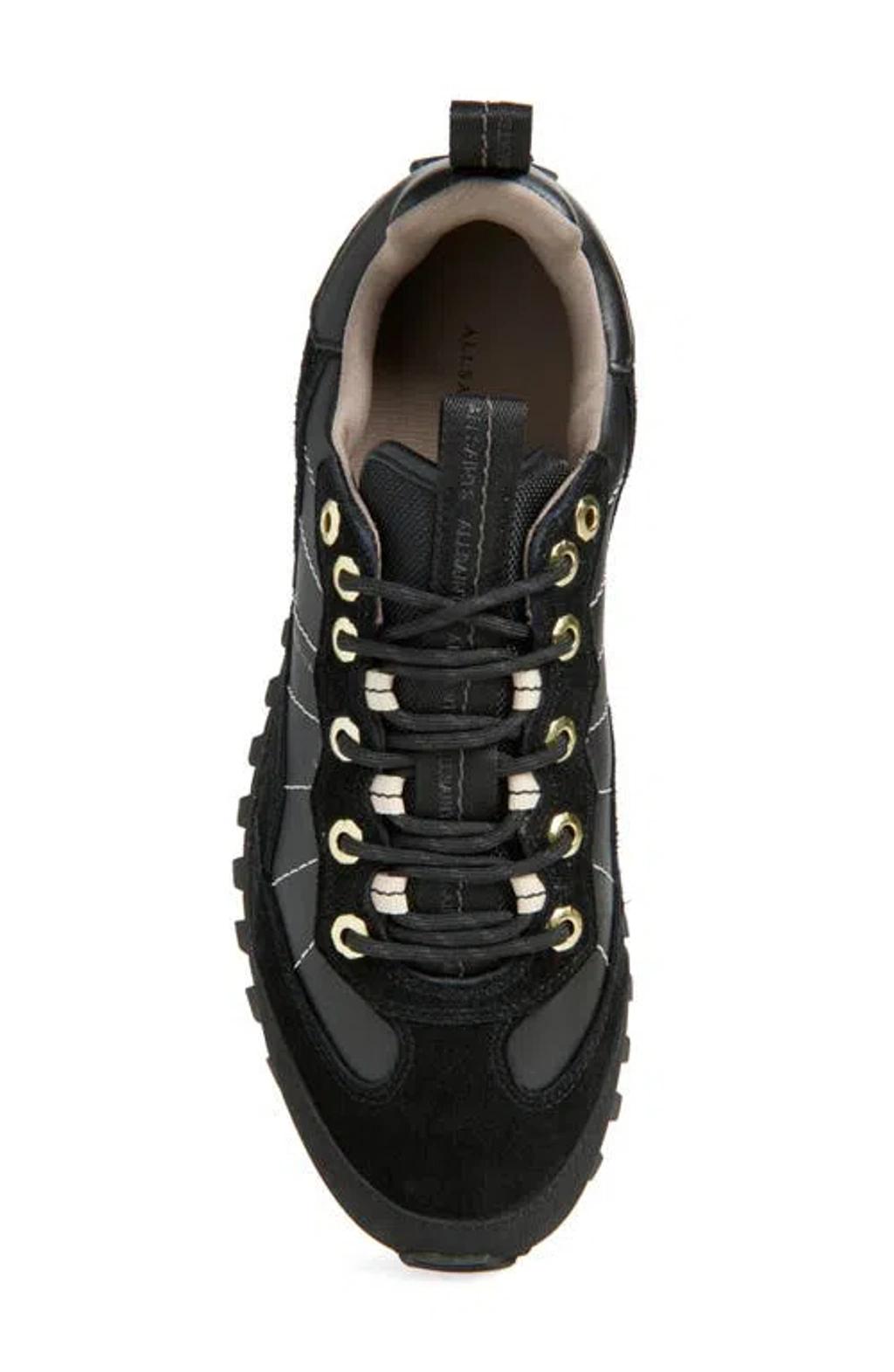 ALLSAINTS Nevis Cleated Sneaker In Black Product Image