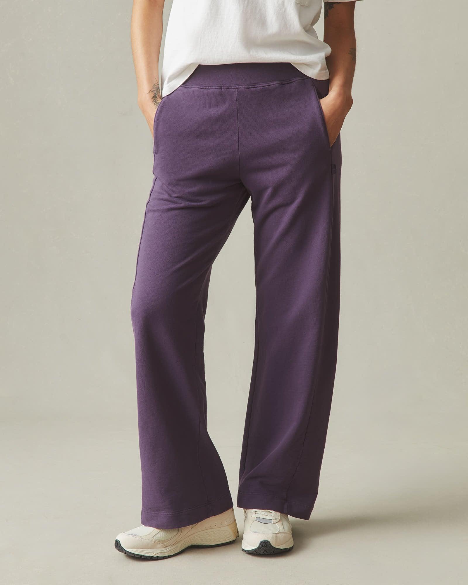 Women's French Terry Straight Sweatpant - Navy Cosmos Product Image