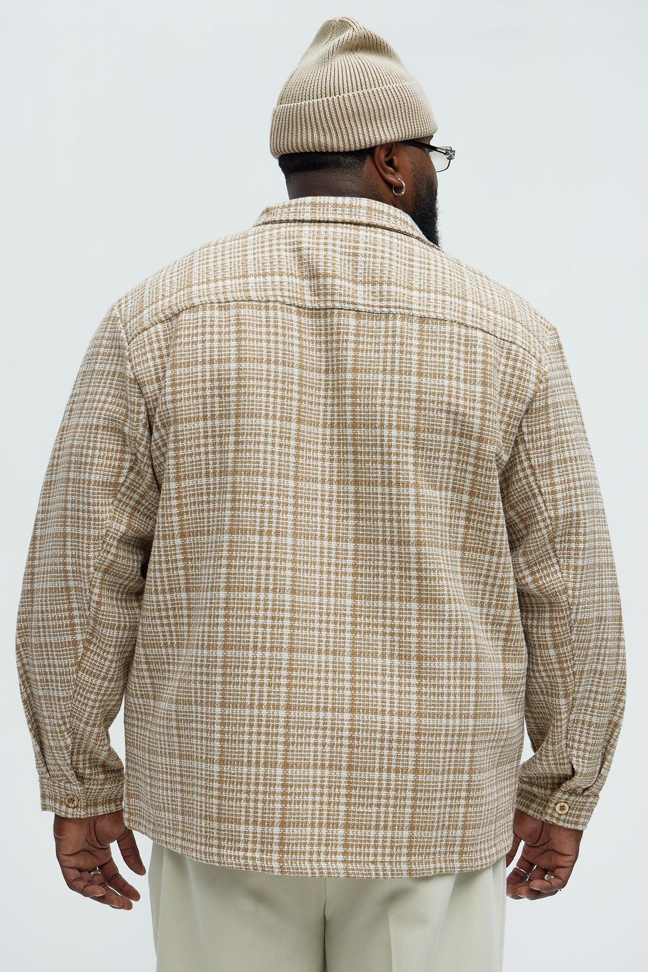 James Tweed Button Up Shirt - Tan/Multi Product Image