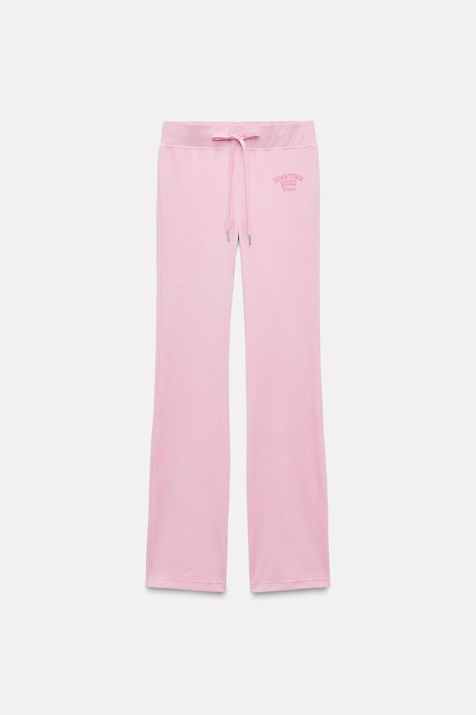 TEXT VELVET PANTS Product Image
