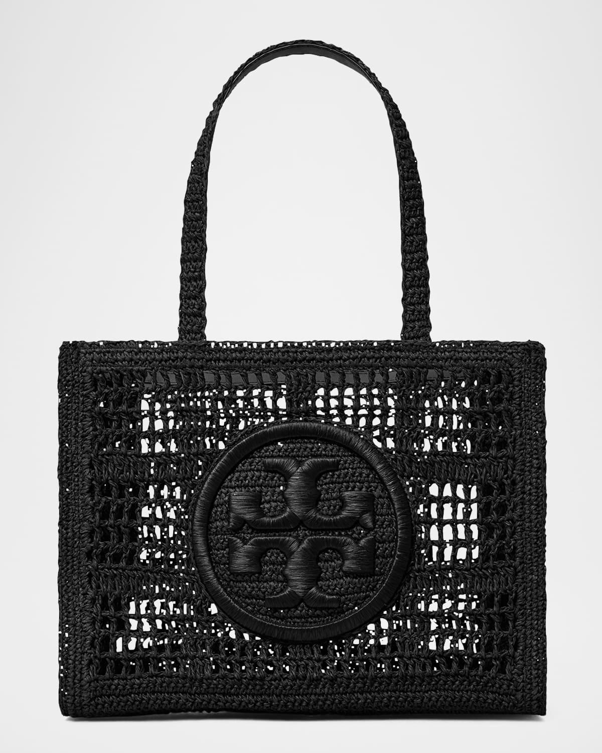 Womens Small Ella Crochet Straw Tote Bag Product Image