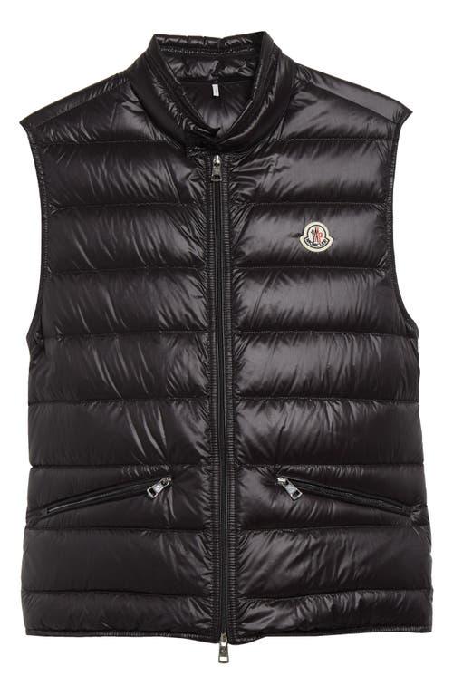 MONCLER High Collar Puffer Quilted Sleeveless Jacket In Black Product Image