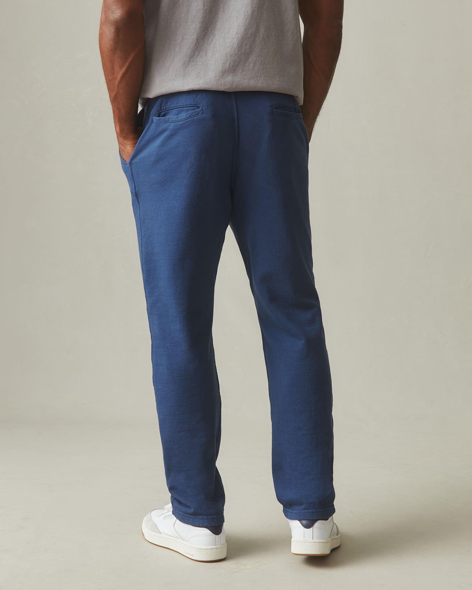 Men's French Terry Straight Pant - Marine Navy Product Image