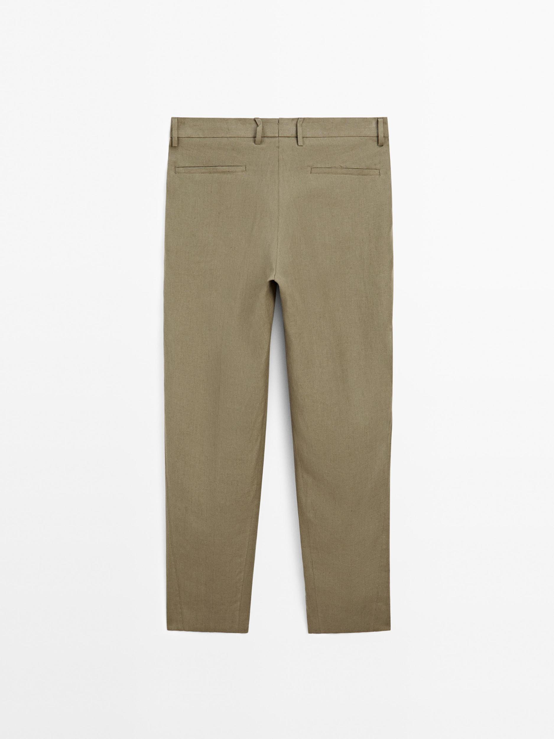 100% linen suit trousers Product Image