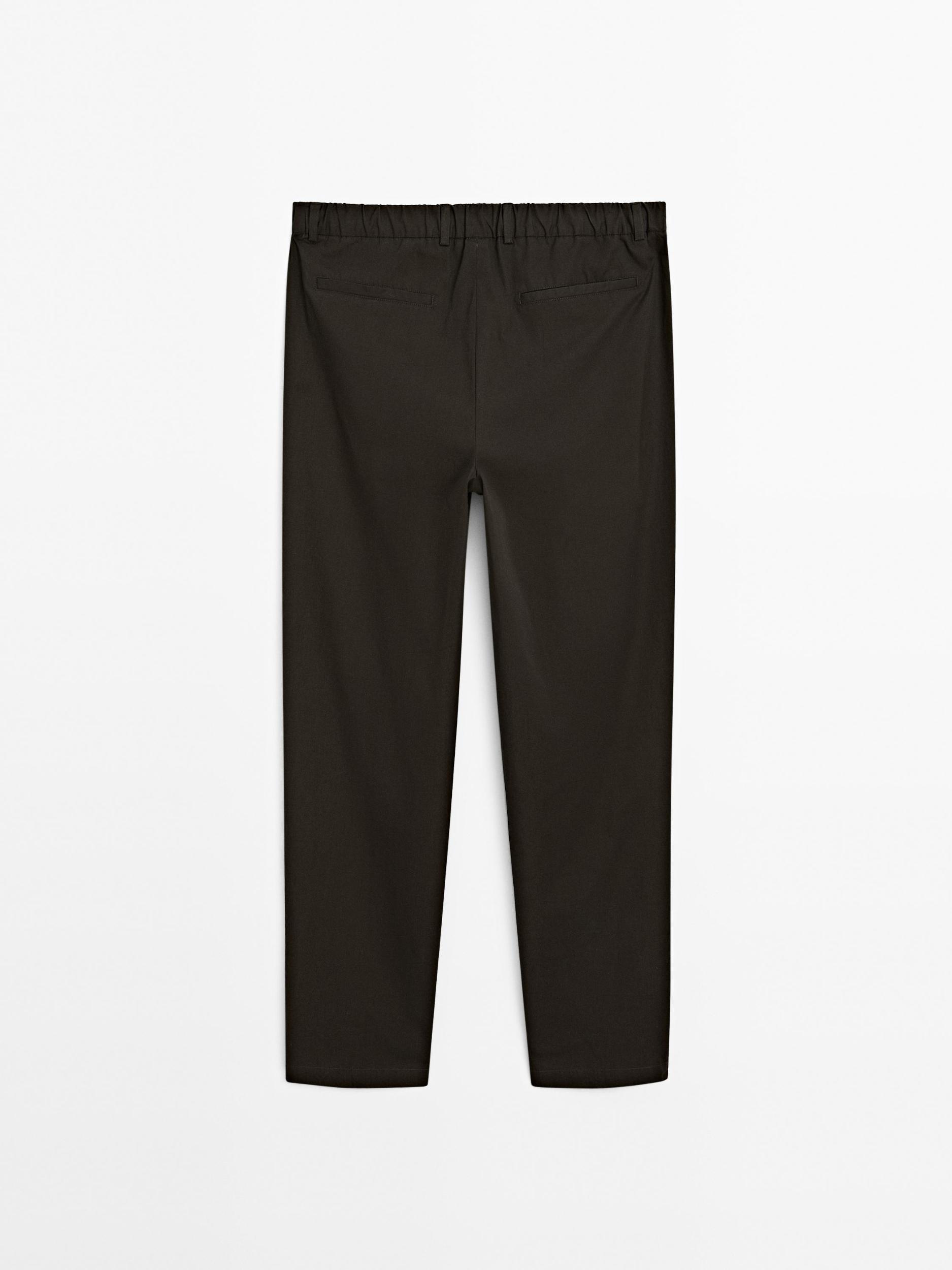Semi-jogger fit trousers Product Image