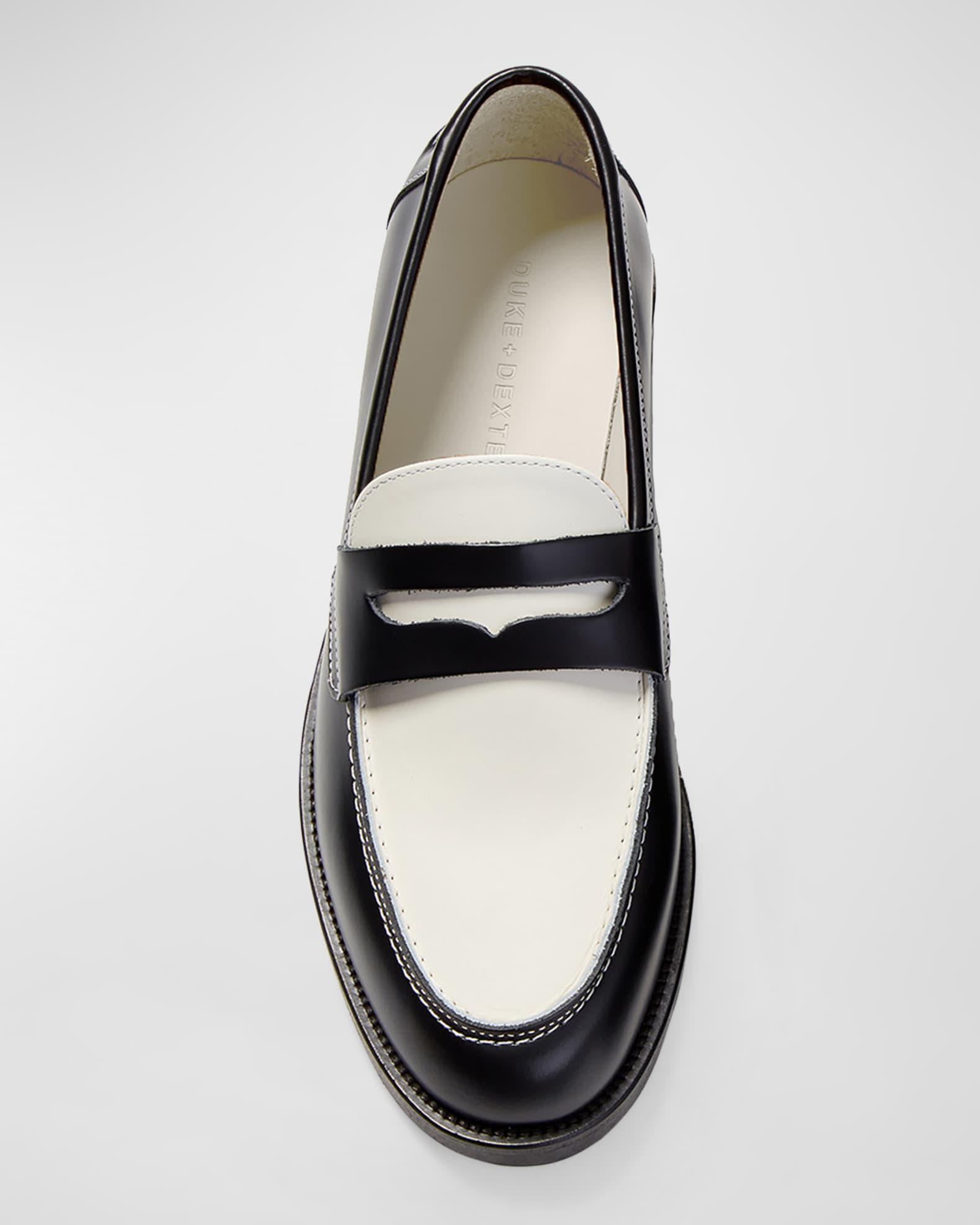 Men's Wilde Bicolor Leather Penny Loafers Product Image