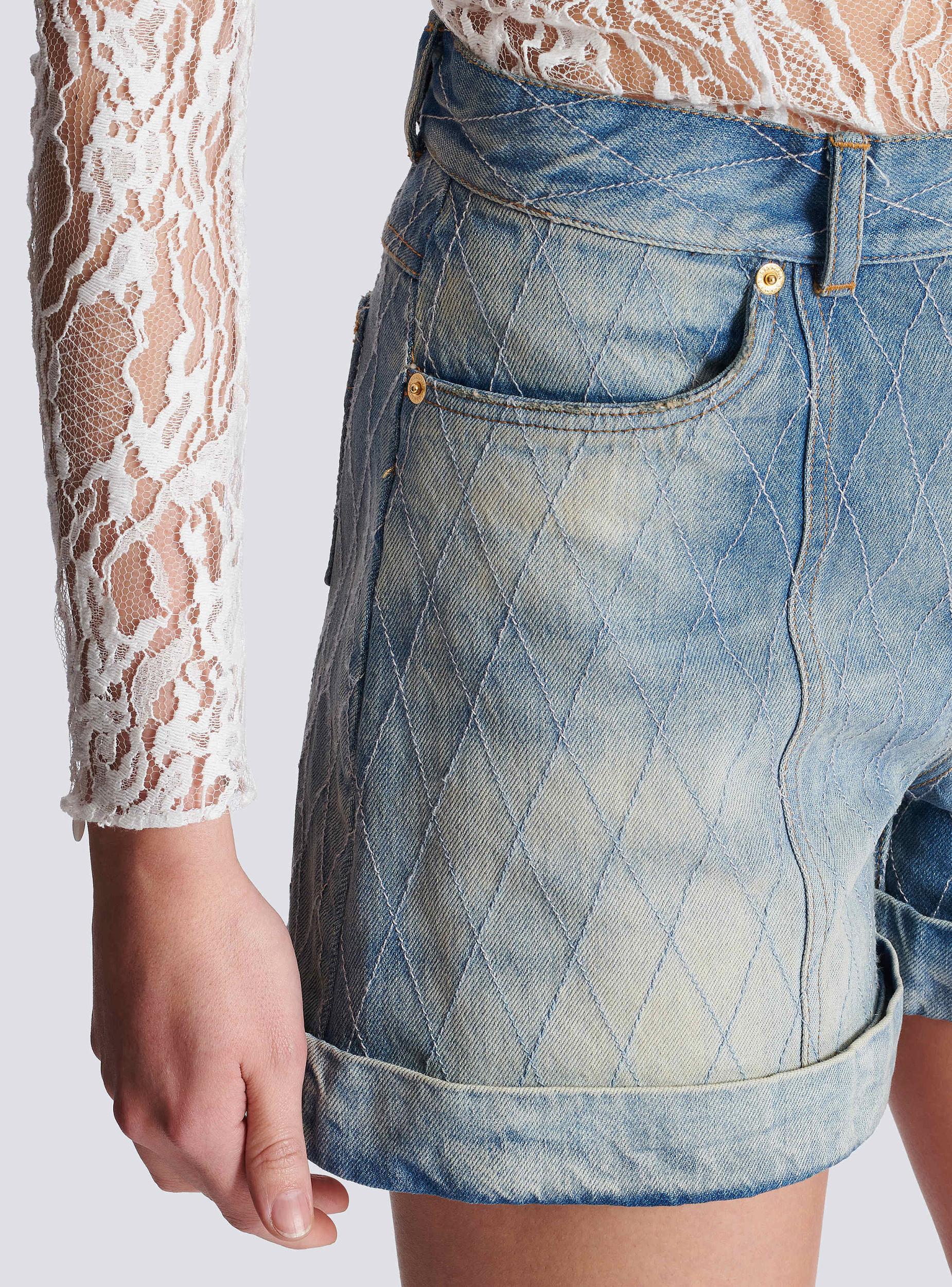 Short Diamond denim shorts Product Image