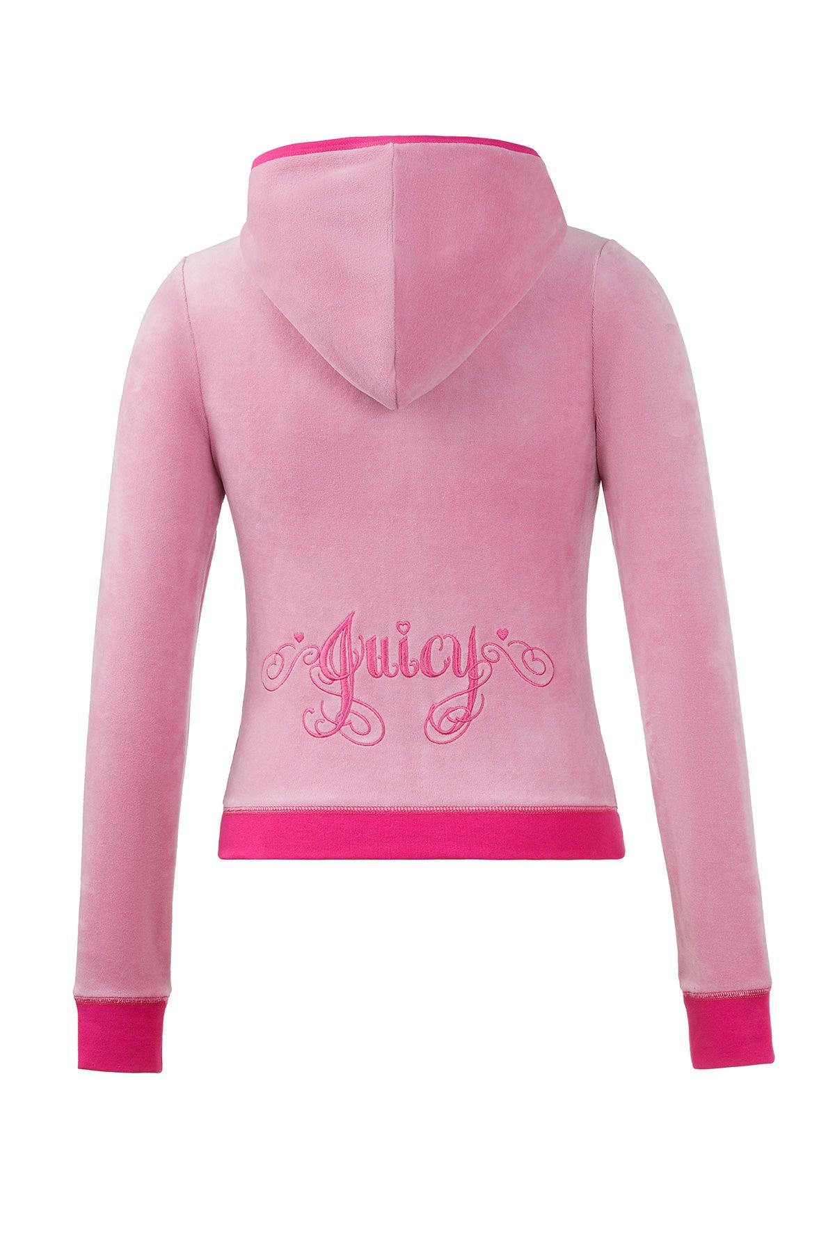 Sweetheart Cotton Velour Hoodie Product Image