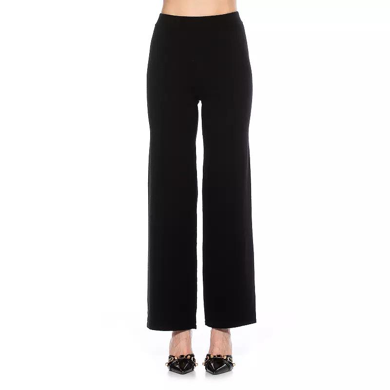Women's ALEXIA ADMOR Miles Knitted High Waisted Wide Leg Pants,  Product Image