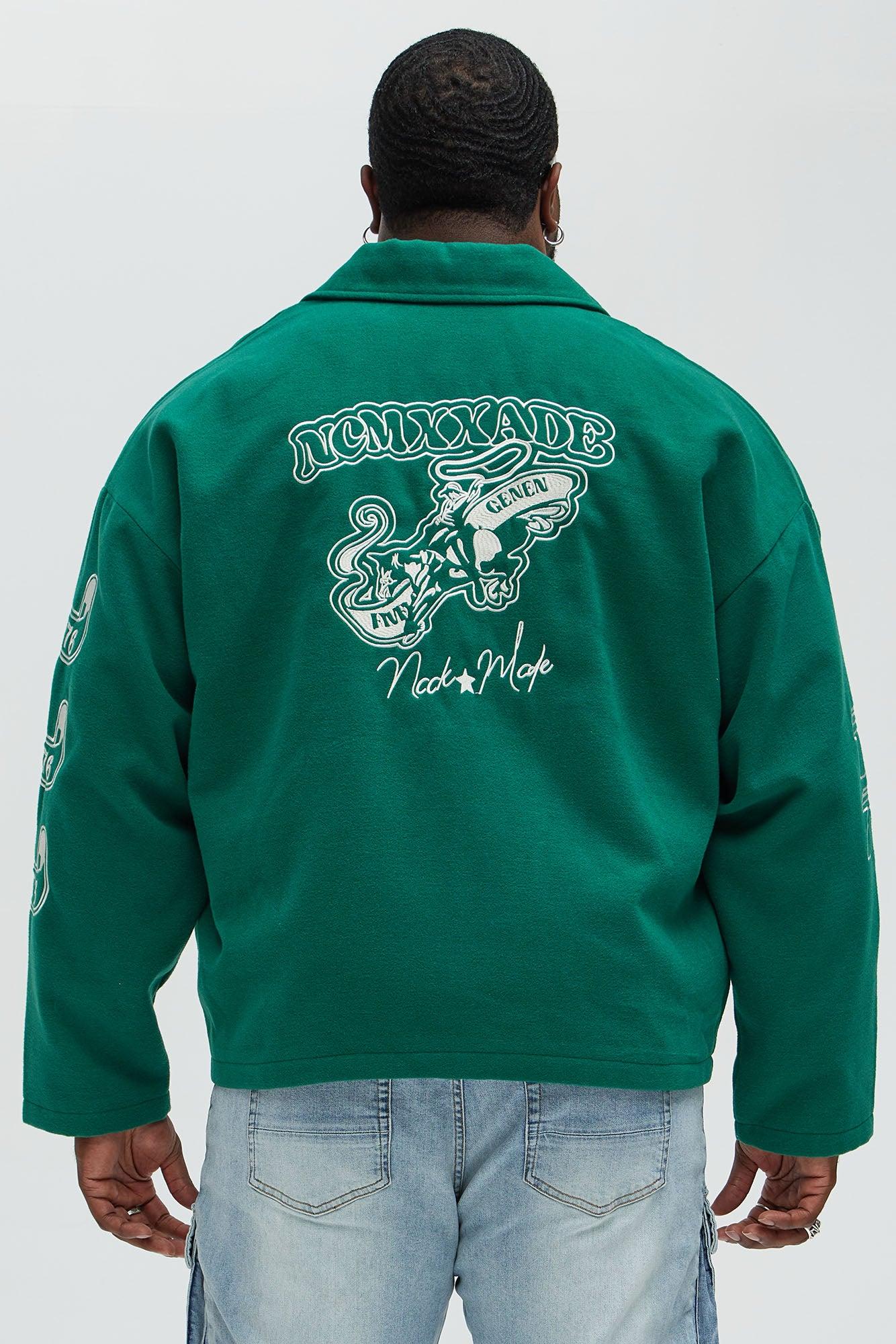 Independence Varsity Jacket - Kelly Green Product Image