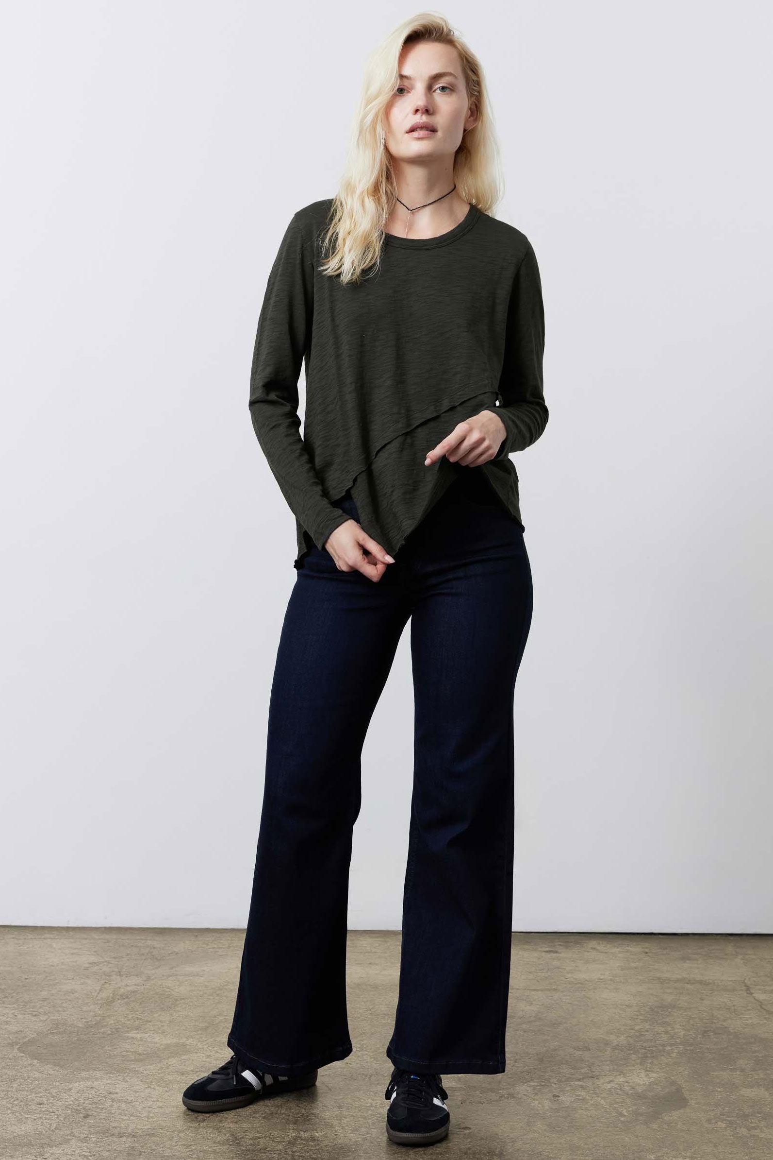 Inner Glow Asymmetric Long Sleeve Top Product Image