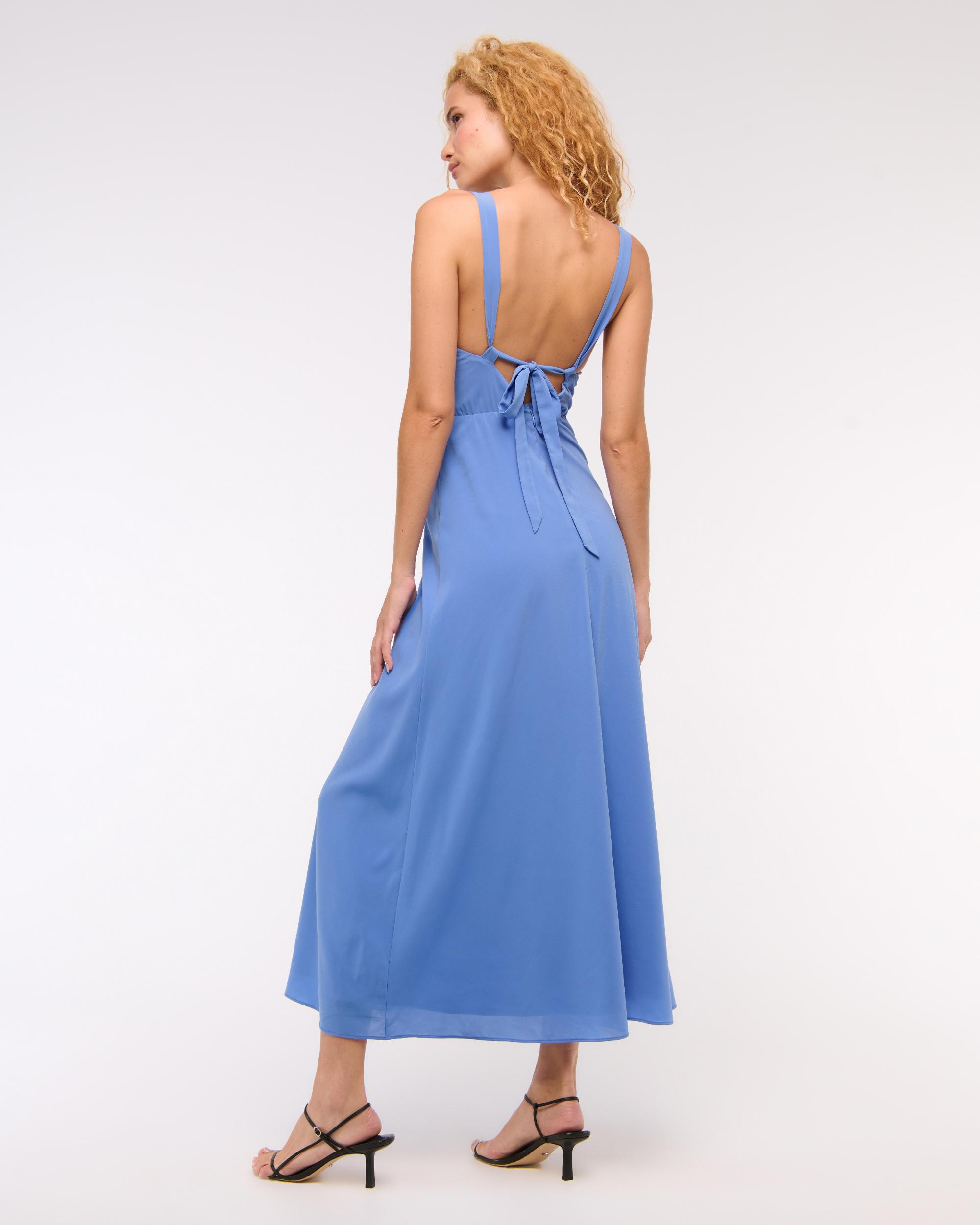 Dipped-Waist Hardware Maxi Dress Product Image