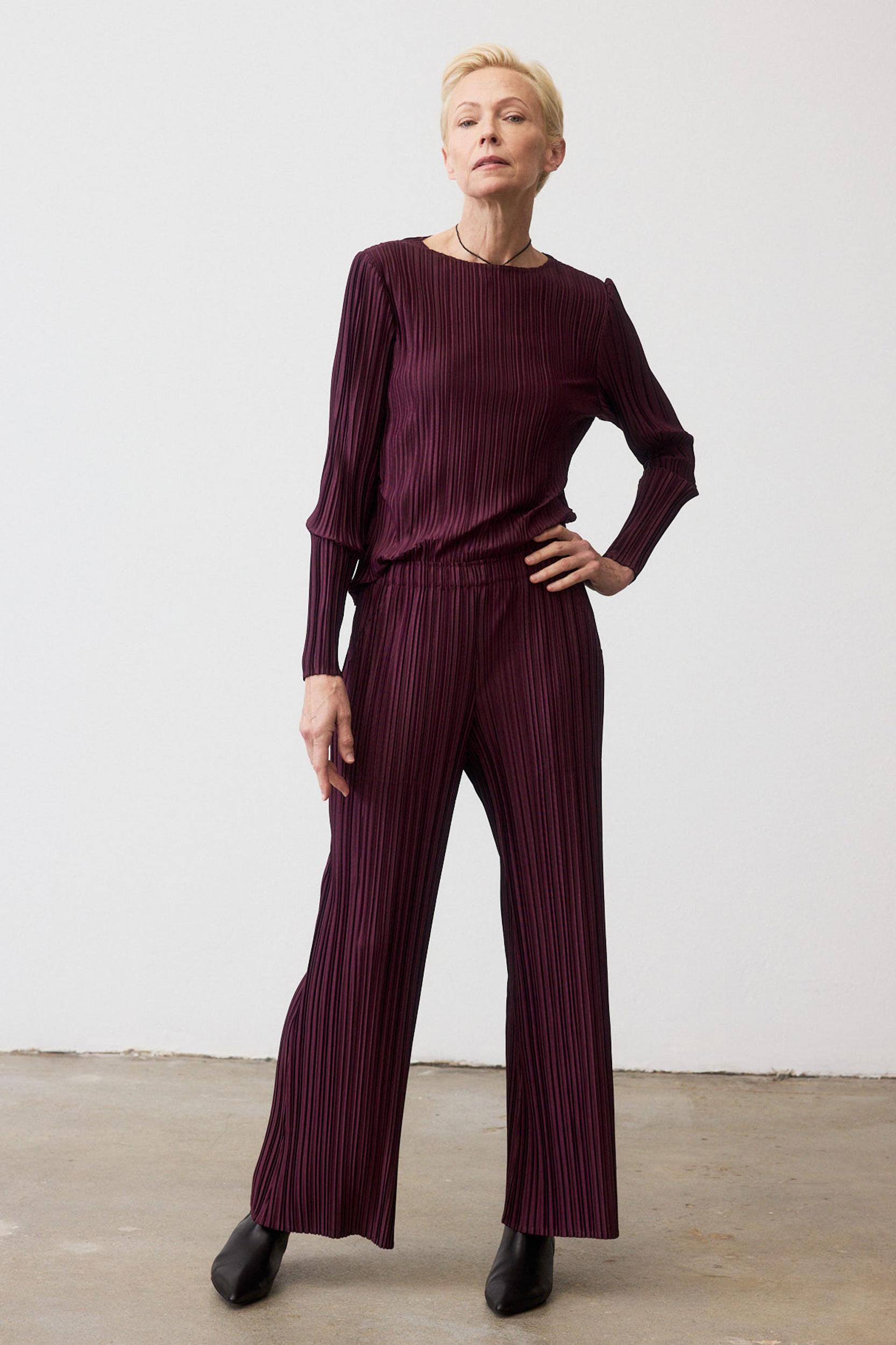 Relaxed Pleated Pants Product Image