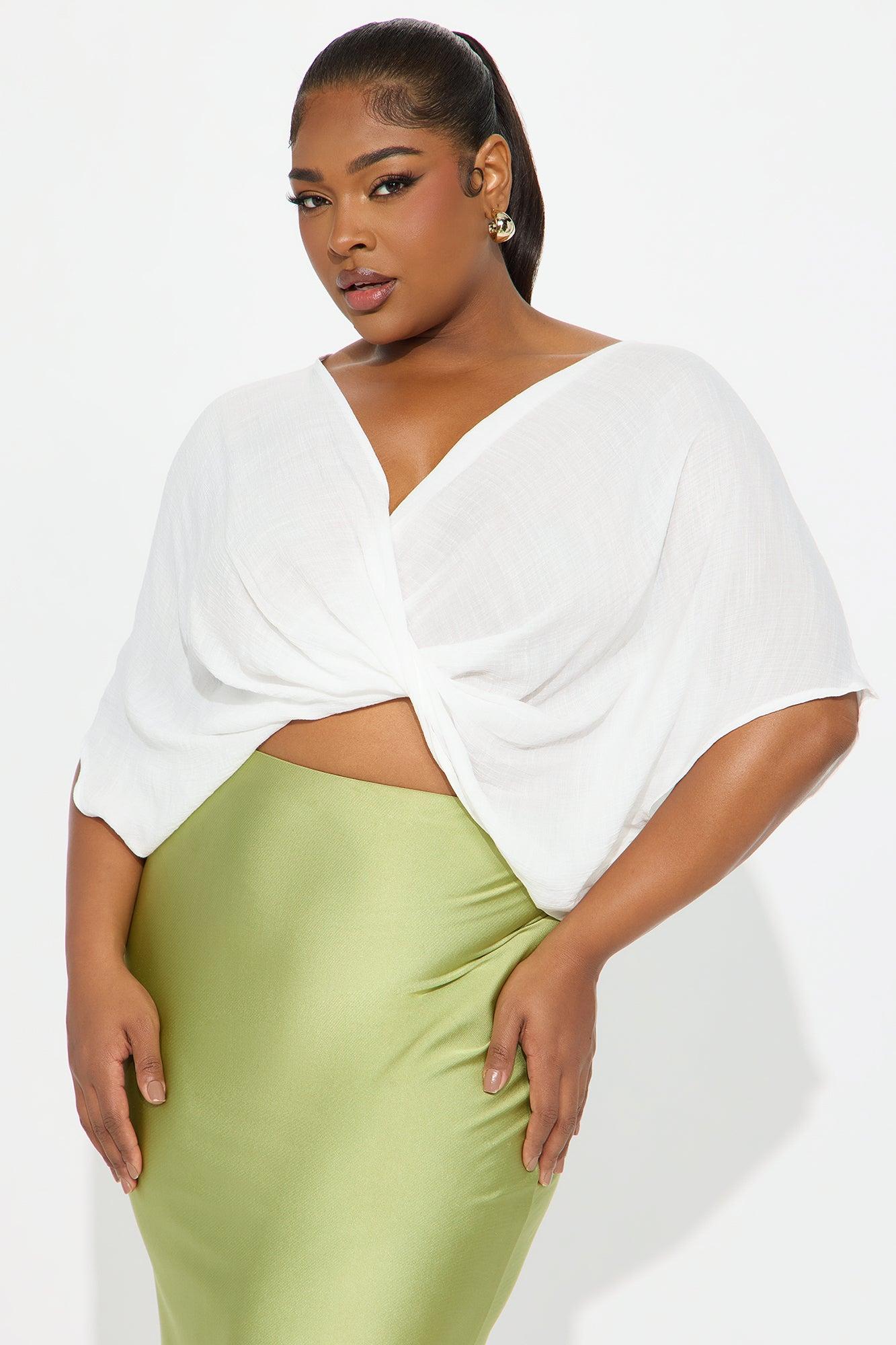 Annah Gauze Blouse Top - White Product Image
