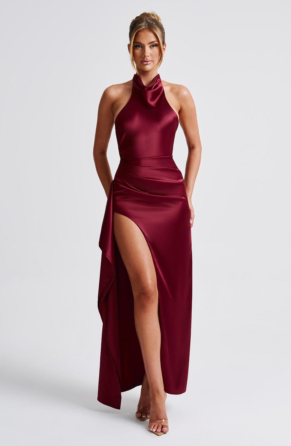 Colette Maxi Dress - Burgundy Product Image