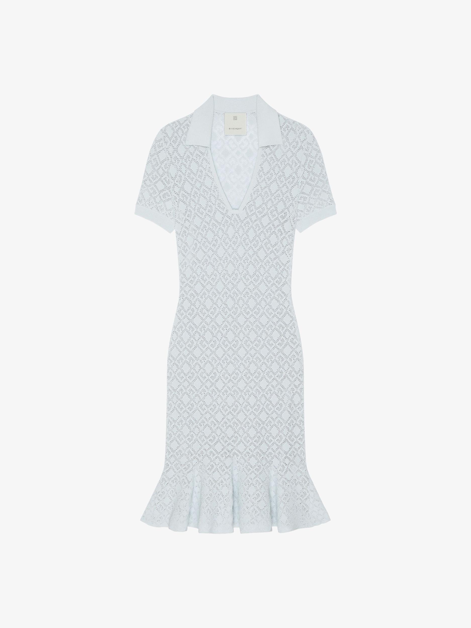 Polo dress in monogram 72 jacquard Product Image