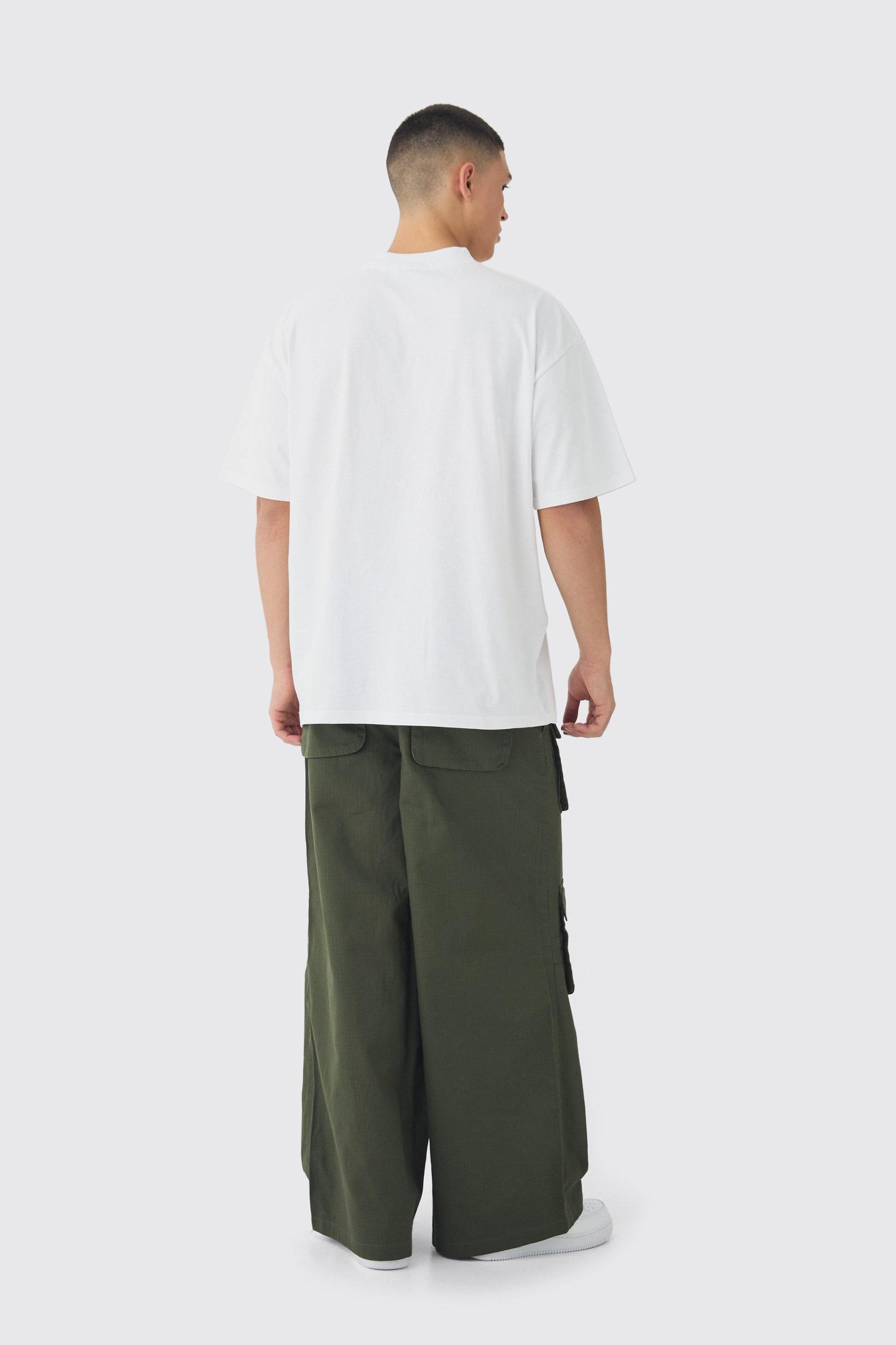 Super Baggy Ripstop Multi Pocket Cargo Pants | boohooMAN USA Product Image