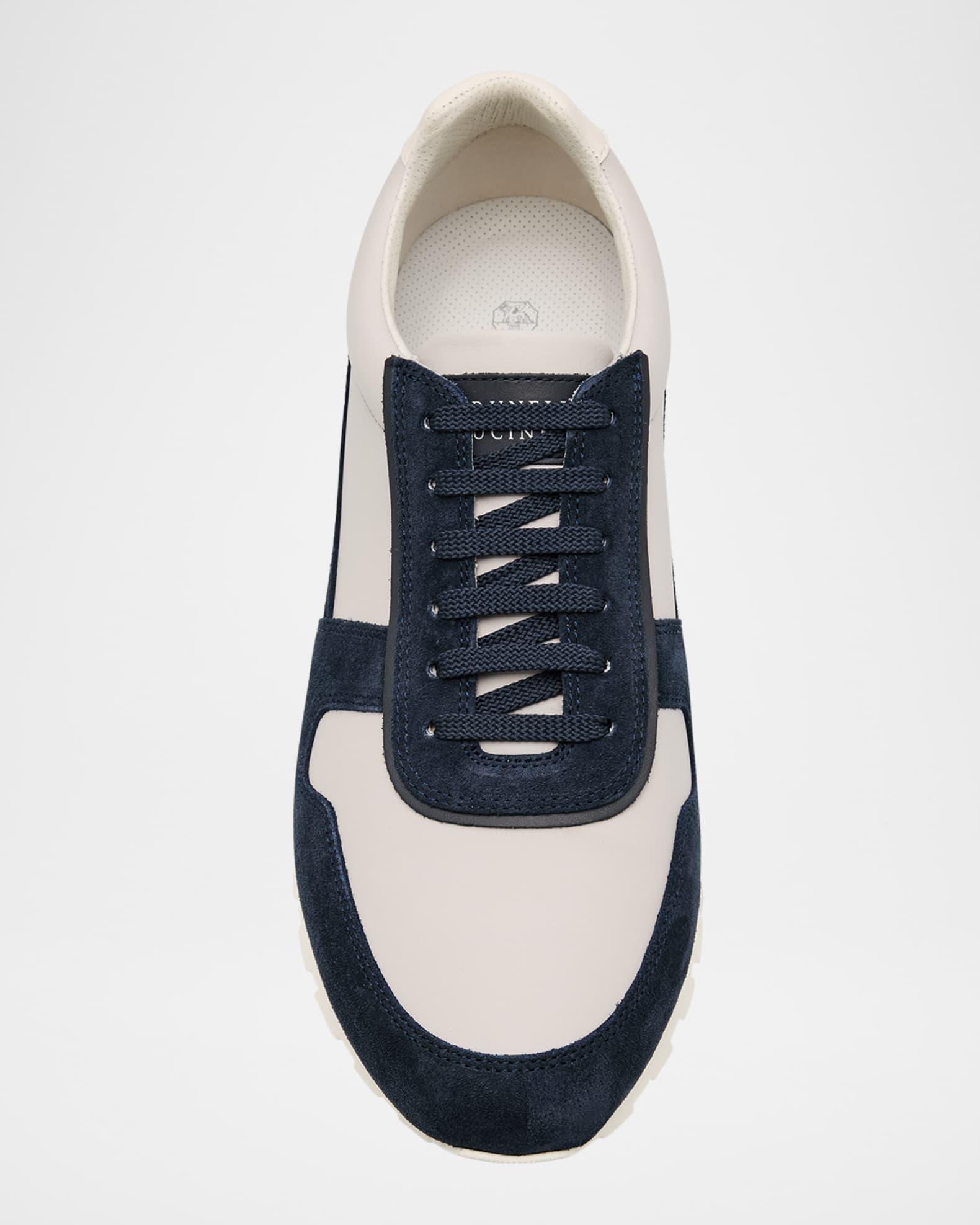 Men's Olimpo Leather and Suede Sneakers Product Image