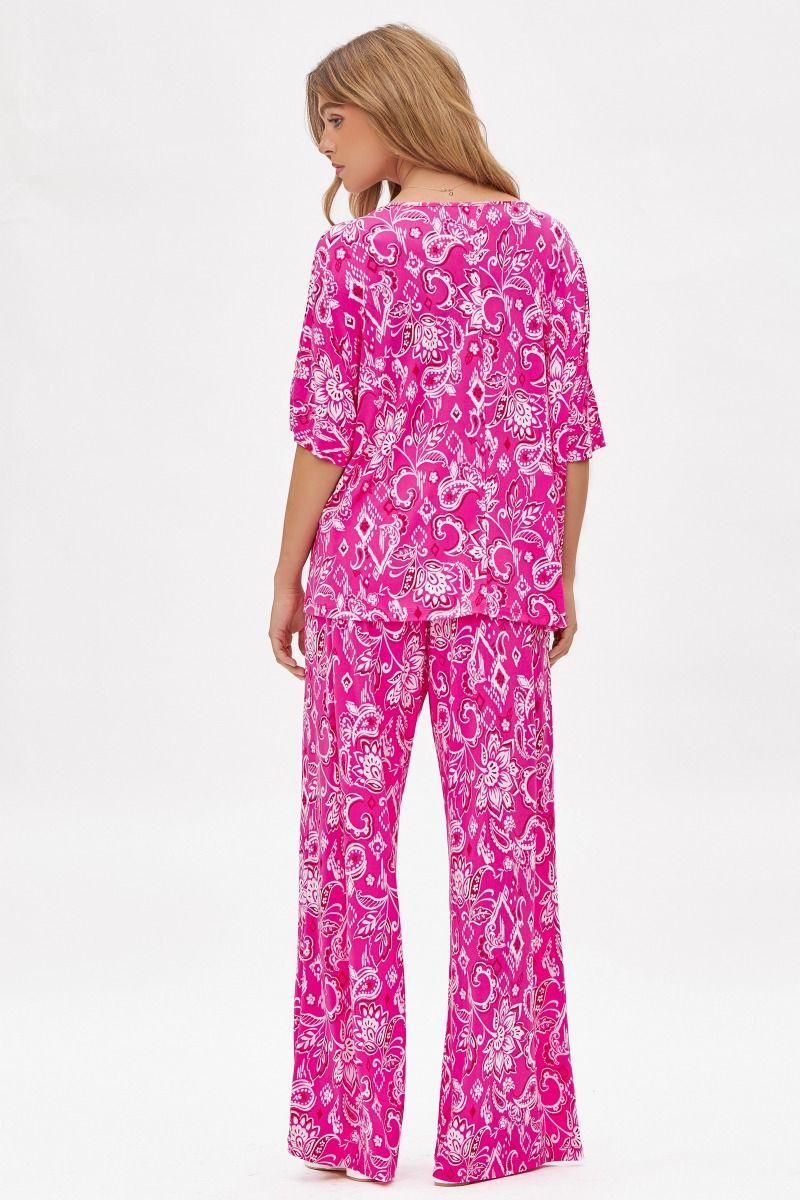 Dear Scarlett Cabana Set in Hot Pink Product Image