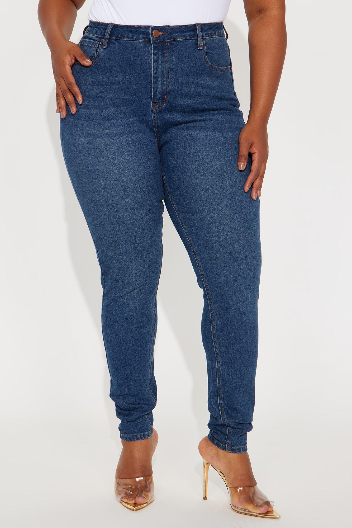 Tall Vibe Check Curvy Stretch Skinny Jeans - Dark Wash Female Product Image