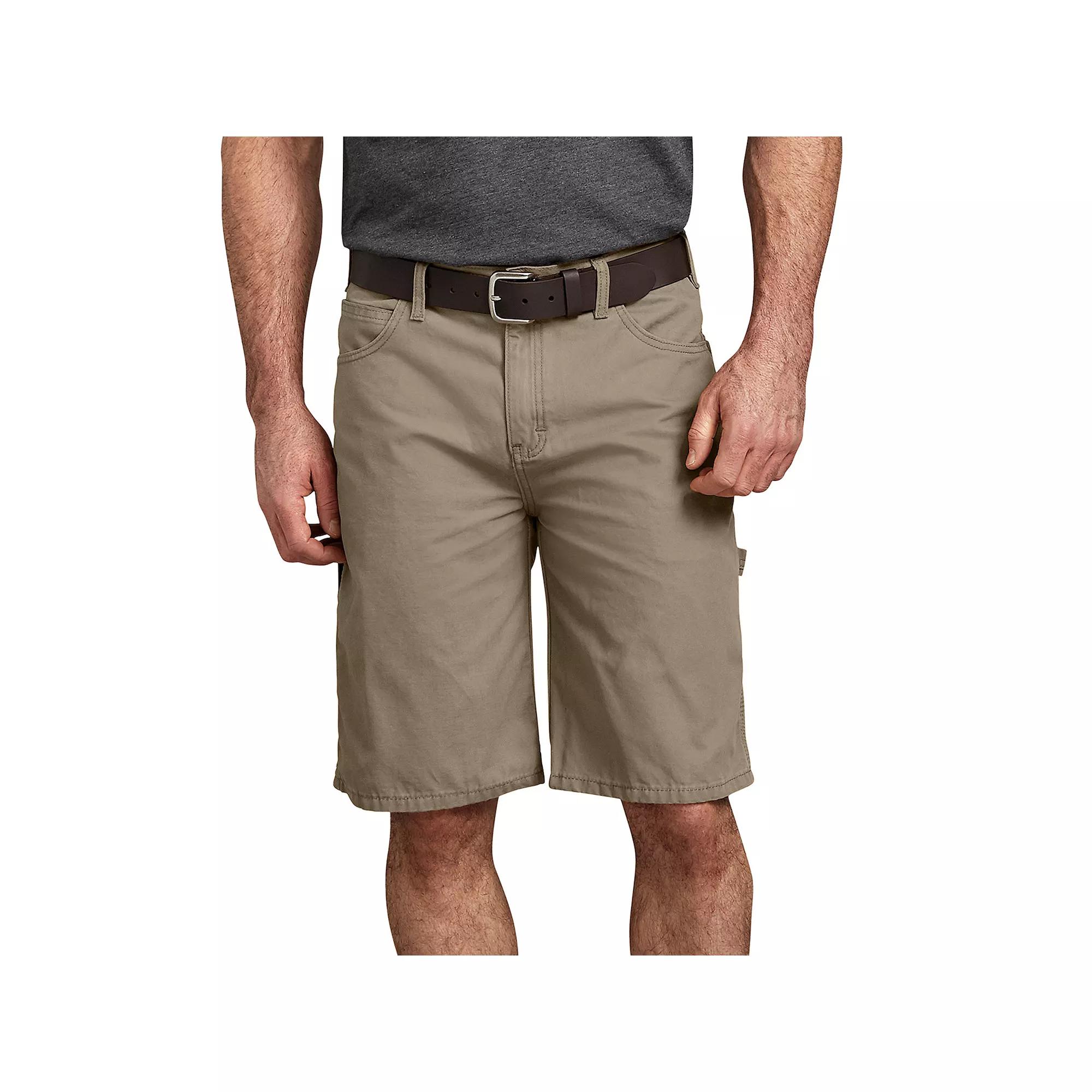 Mens Dickies Relaxed-Fit Lightweight Duck Carpenter Shorts Rinsed Desert Brown Product Image