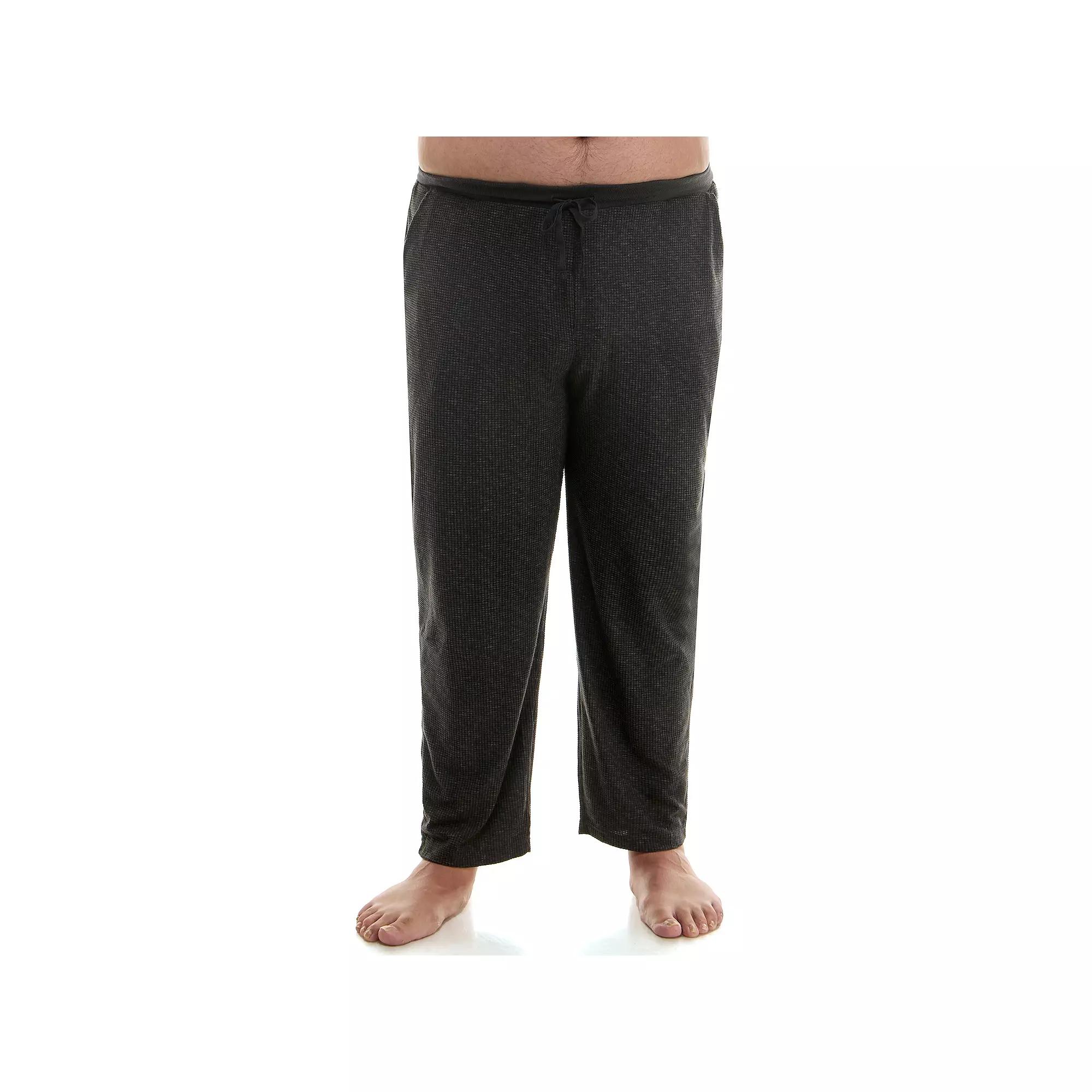 Big & Tall Sonoma Goods For Life® Supersoft Waffle Pajama Pants, Men's, Size: 3XL Tall, Dark Grey Product Image