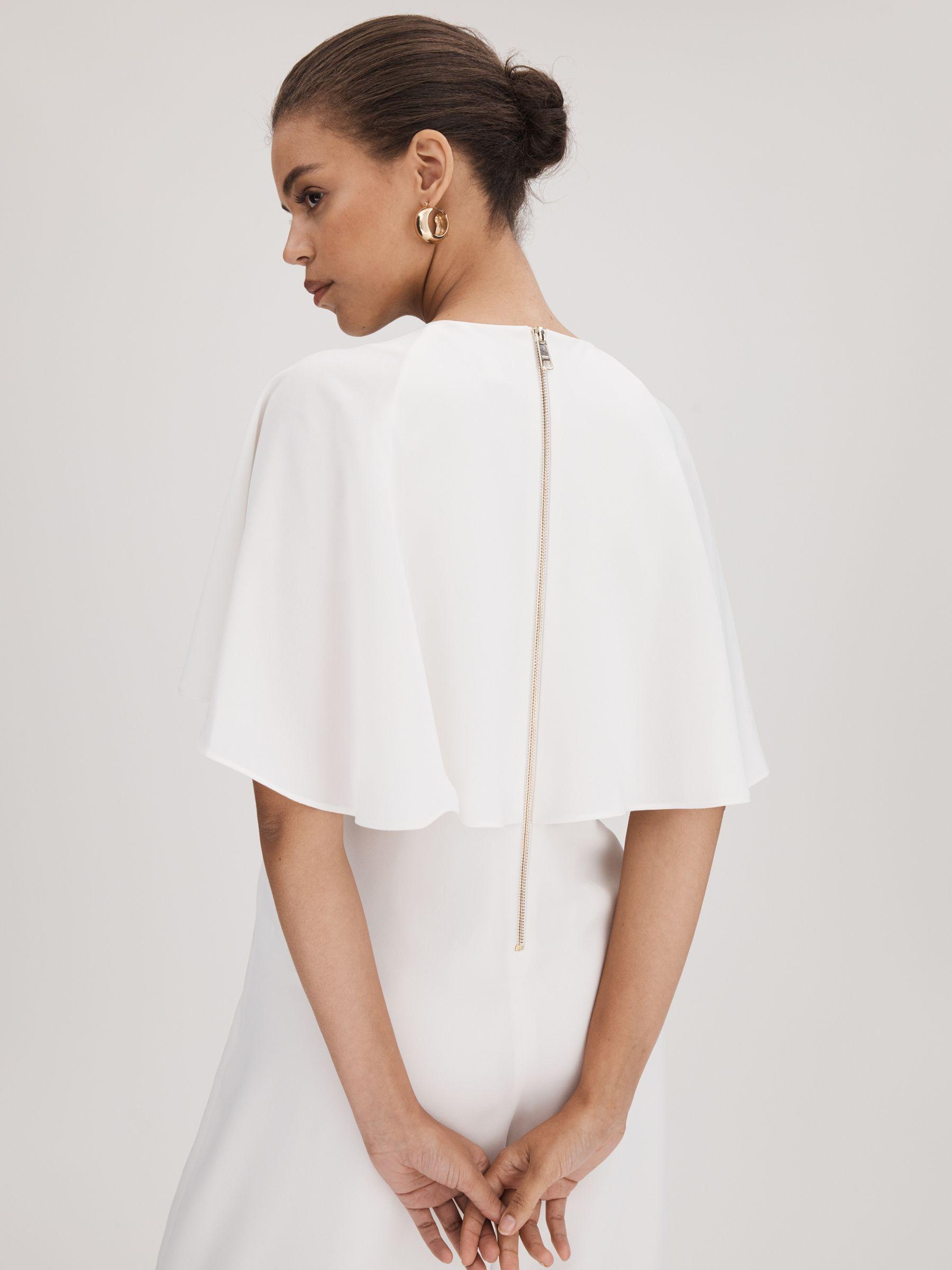 Florere Cape Wide Leg Jumpsuit in Ivory Product Image