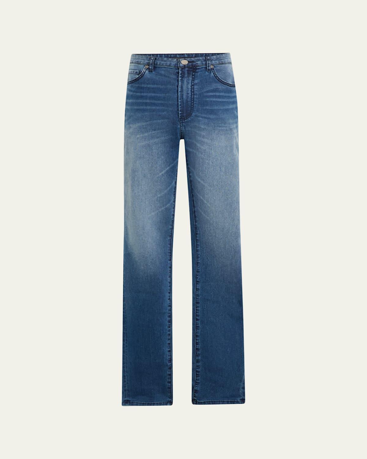 Mens Greyson Stretch Mid-Rise Straight-Leg Jeans Product Image