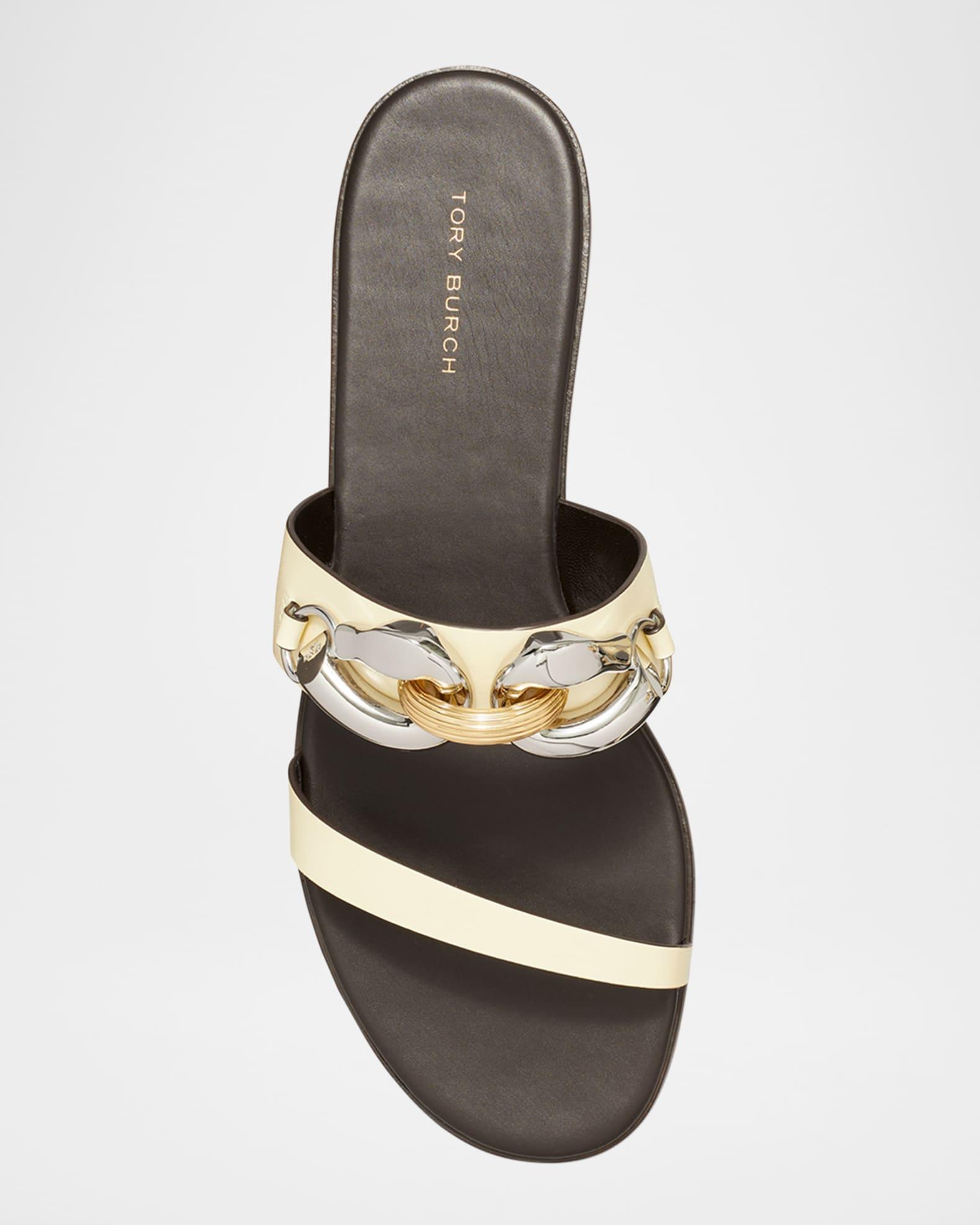 Jessa Leather Two-Band Sandals Product Image