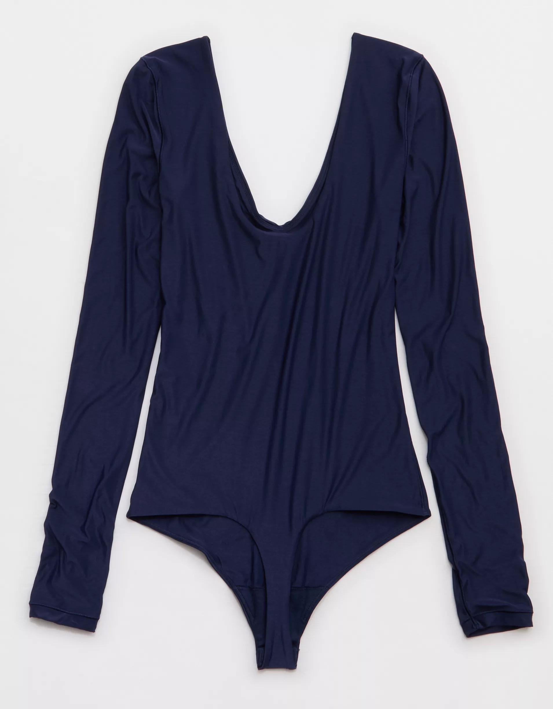 SMOOTHEZ Long Sleeve Plunge Bodysuit Product Image