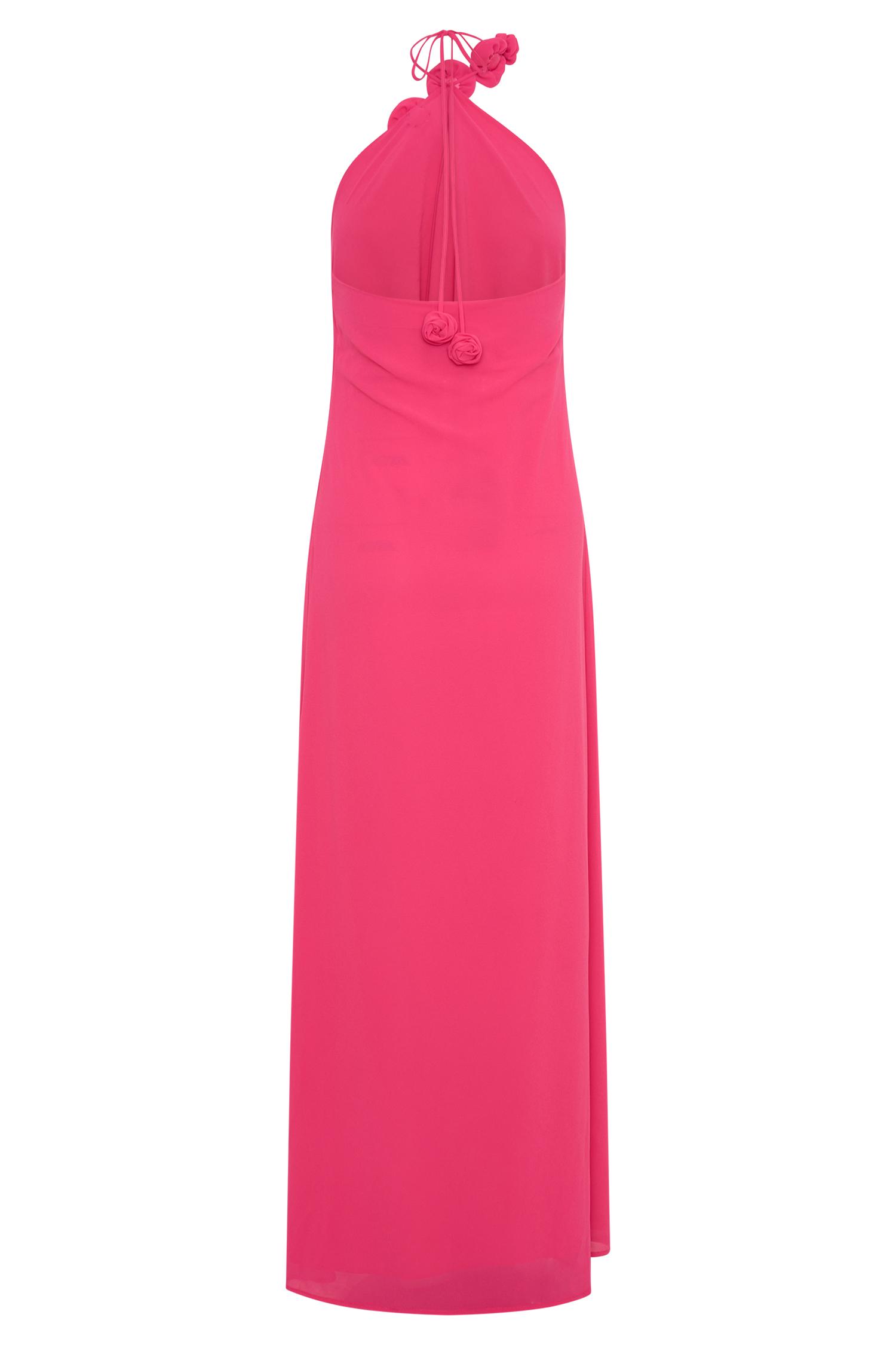Rosalia Cowl Neck Maxi Dress - Raspberry Product Image