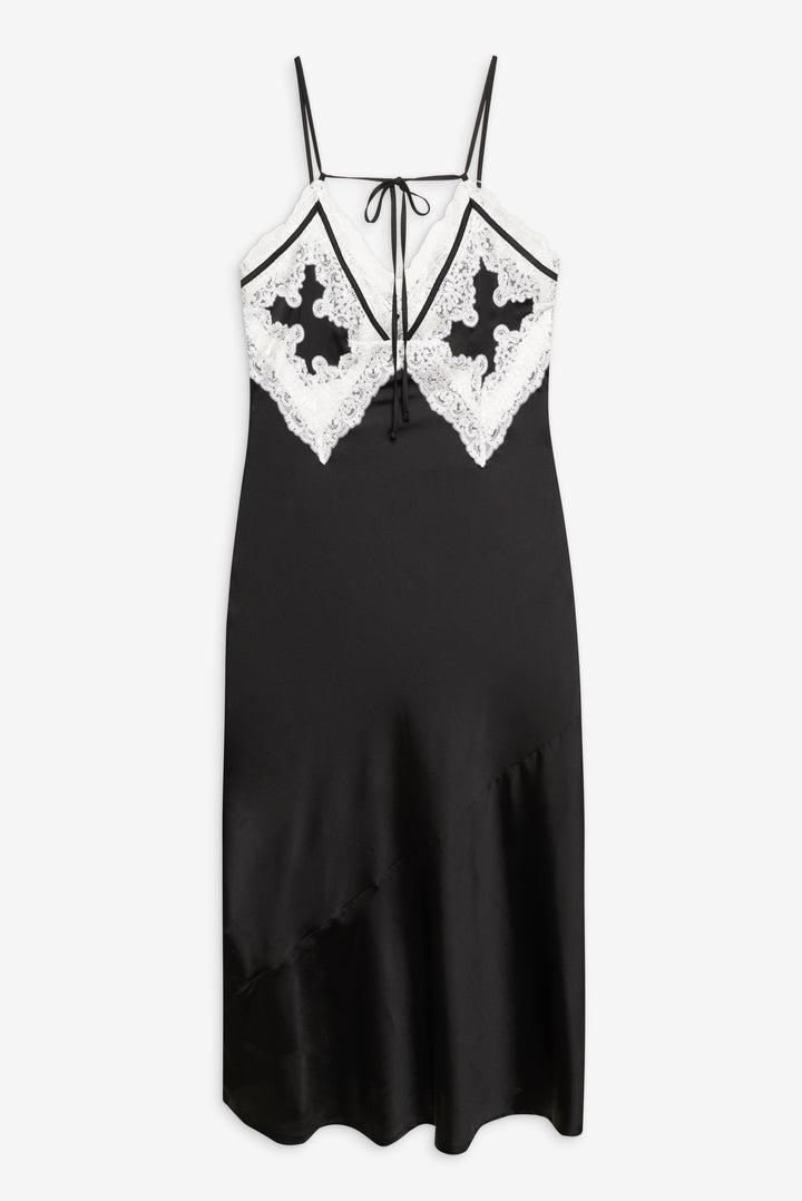 Maeve Maxi Slip Dress — Black Product Image