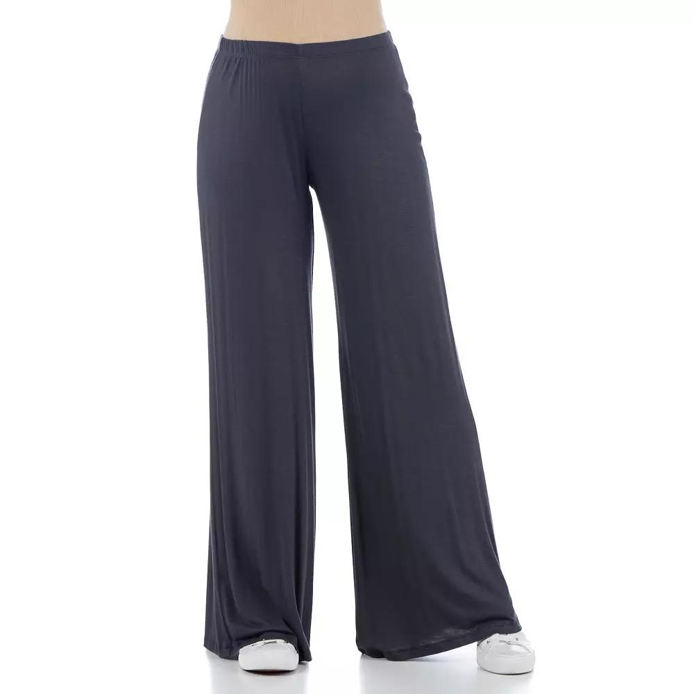 Maternity 24Seven Comfort Apparel Palazzo Lounge Pants, Women's,  Product Image