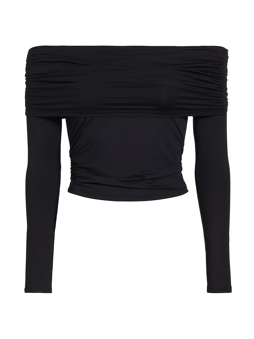 Womens Echauffe Off-The-Shoulder Knit Blouse Product Image