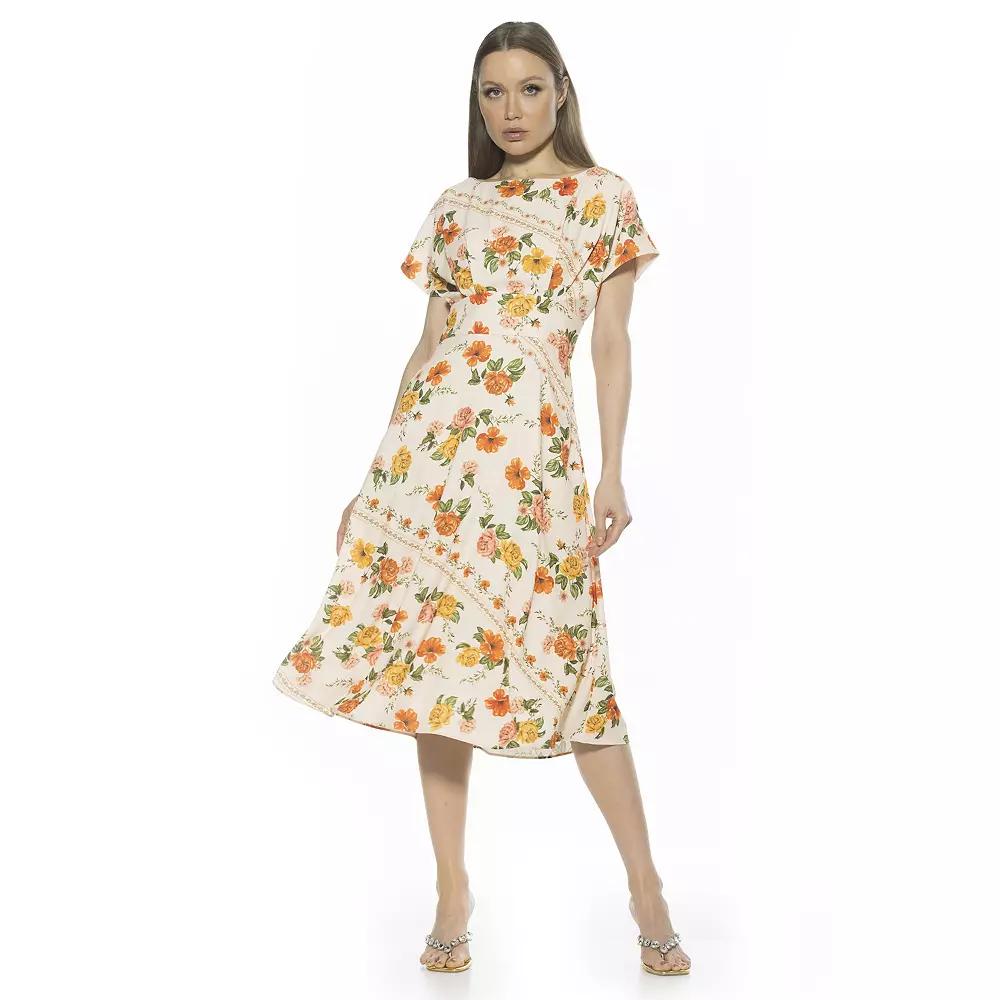 Women's ALEXIA ADMOR Dolman Midi Fit & Flare Dress,  Product Image