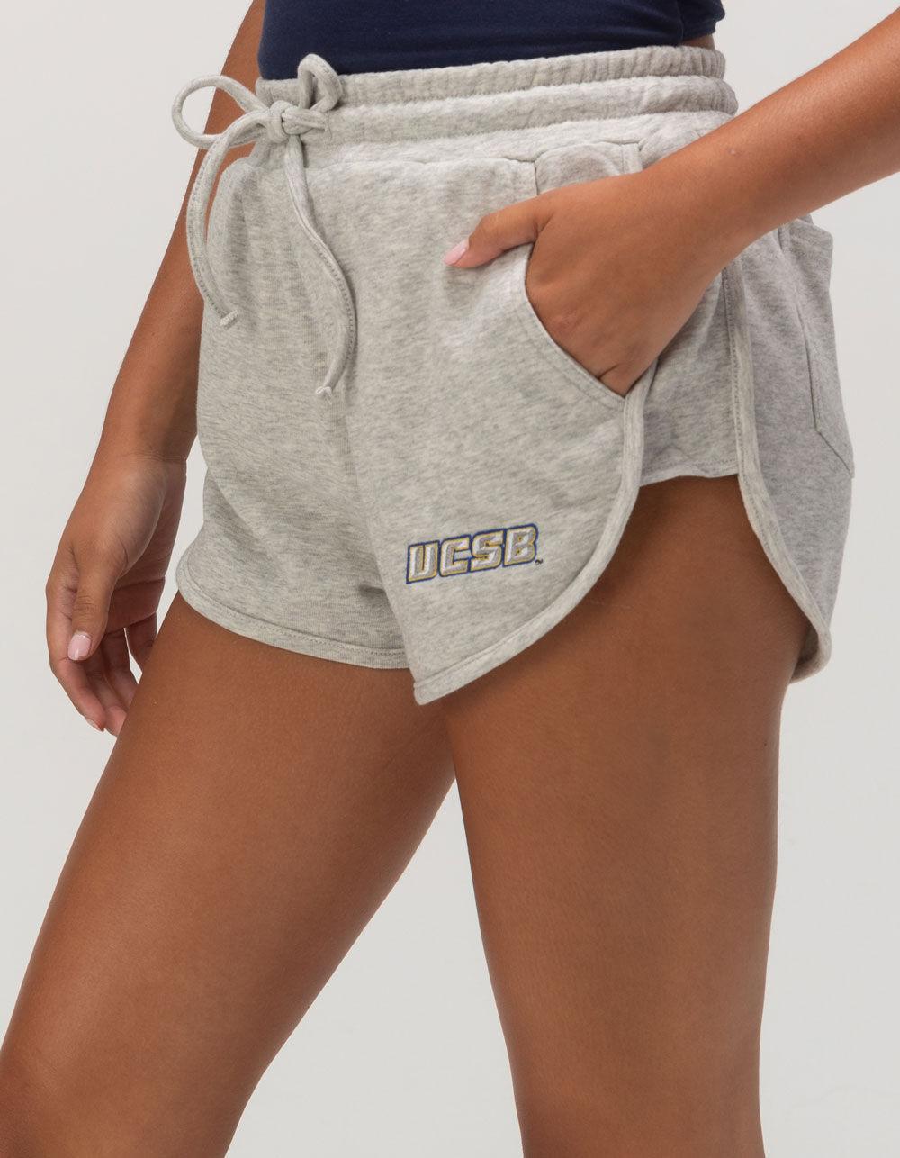 HYPE AND VICE UCSB Womens Shorts - HEATHER GRAY Product Image