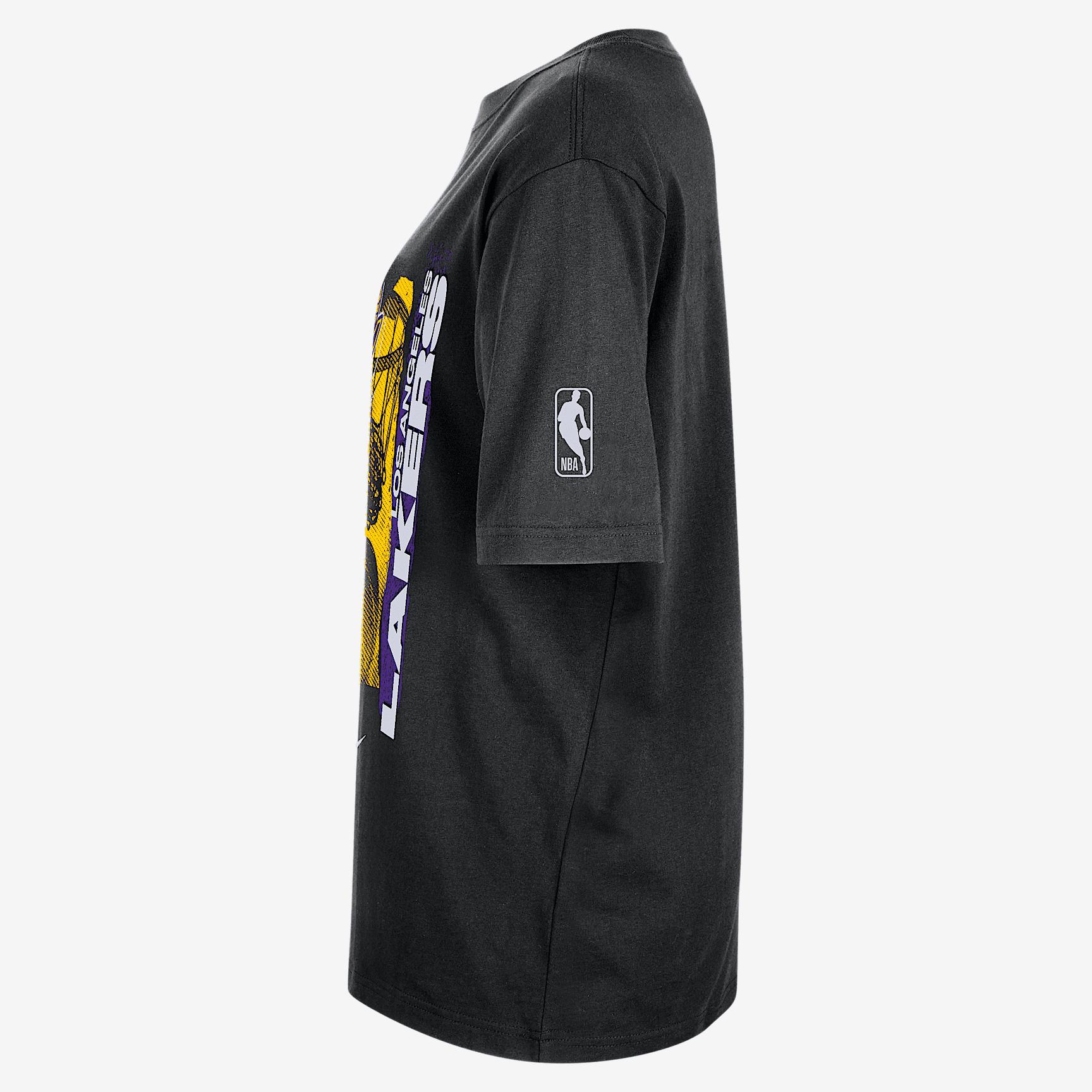 Los Angeles Lakers Courtside Nike Womens NBA T-Shirt | HQ0751-010 Product Image