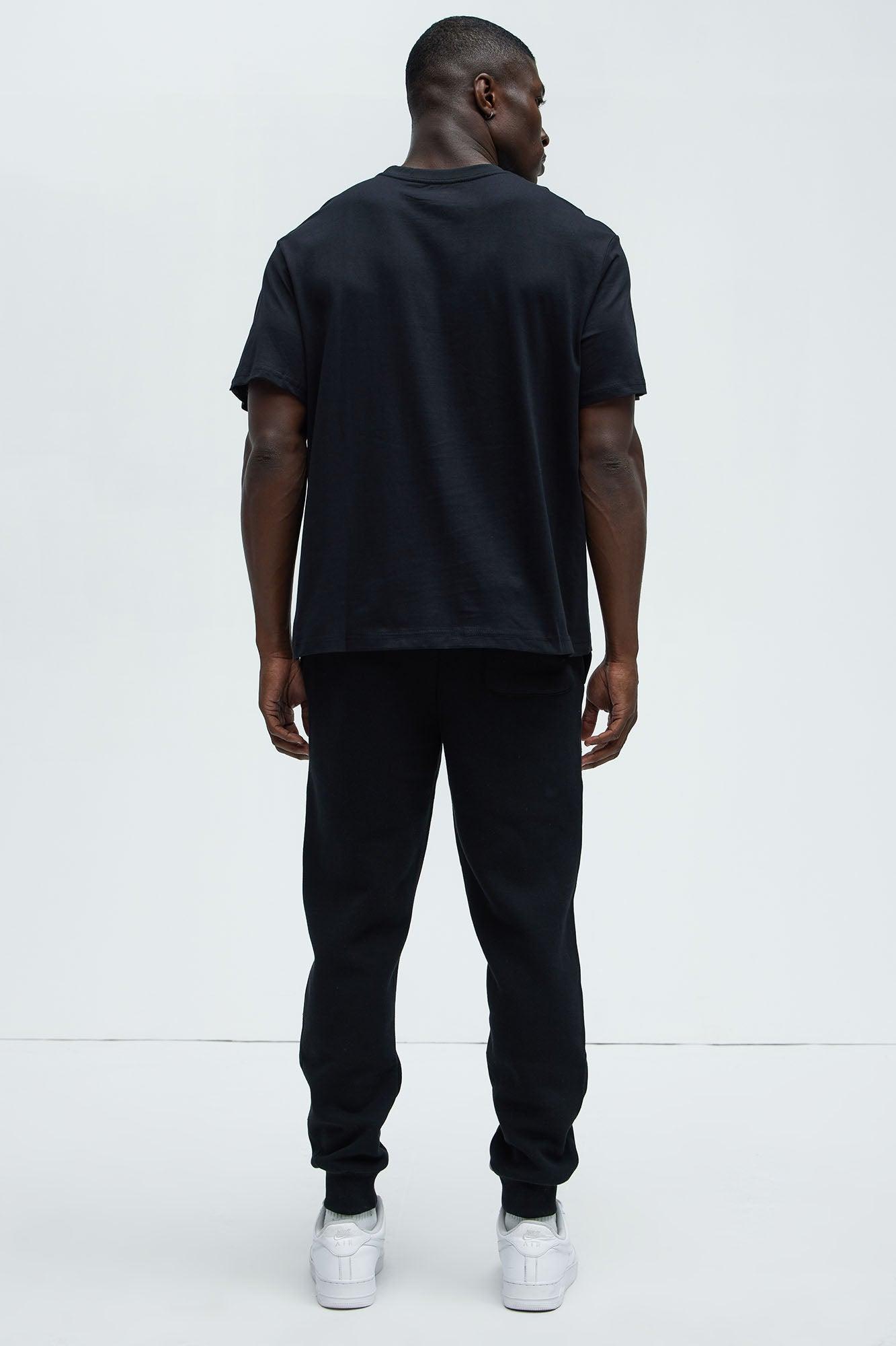 Essential Short Sleeve Crew Tee - Black Product Image