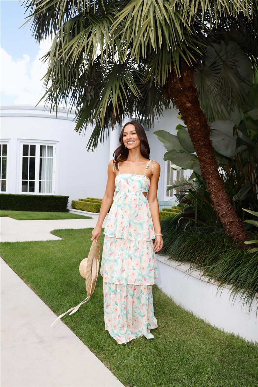 Hamilton Island Maxi Dress Green Product Image