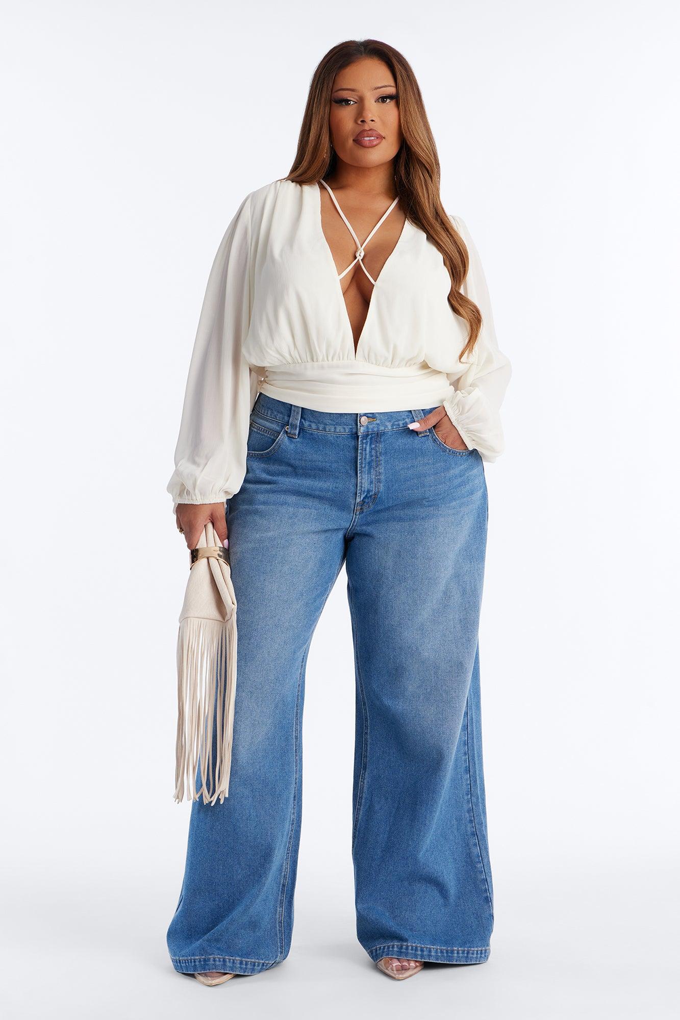 Elevate Everything Beaded Chiffon Top - Cream Female Product Image