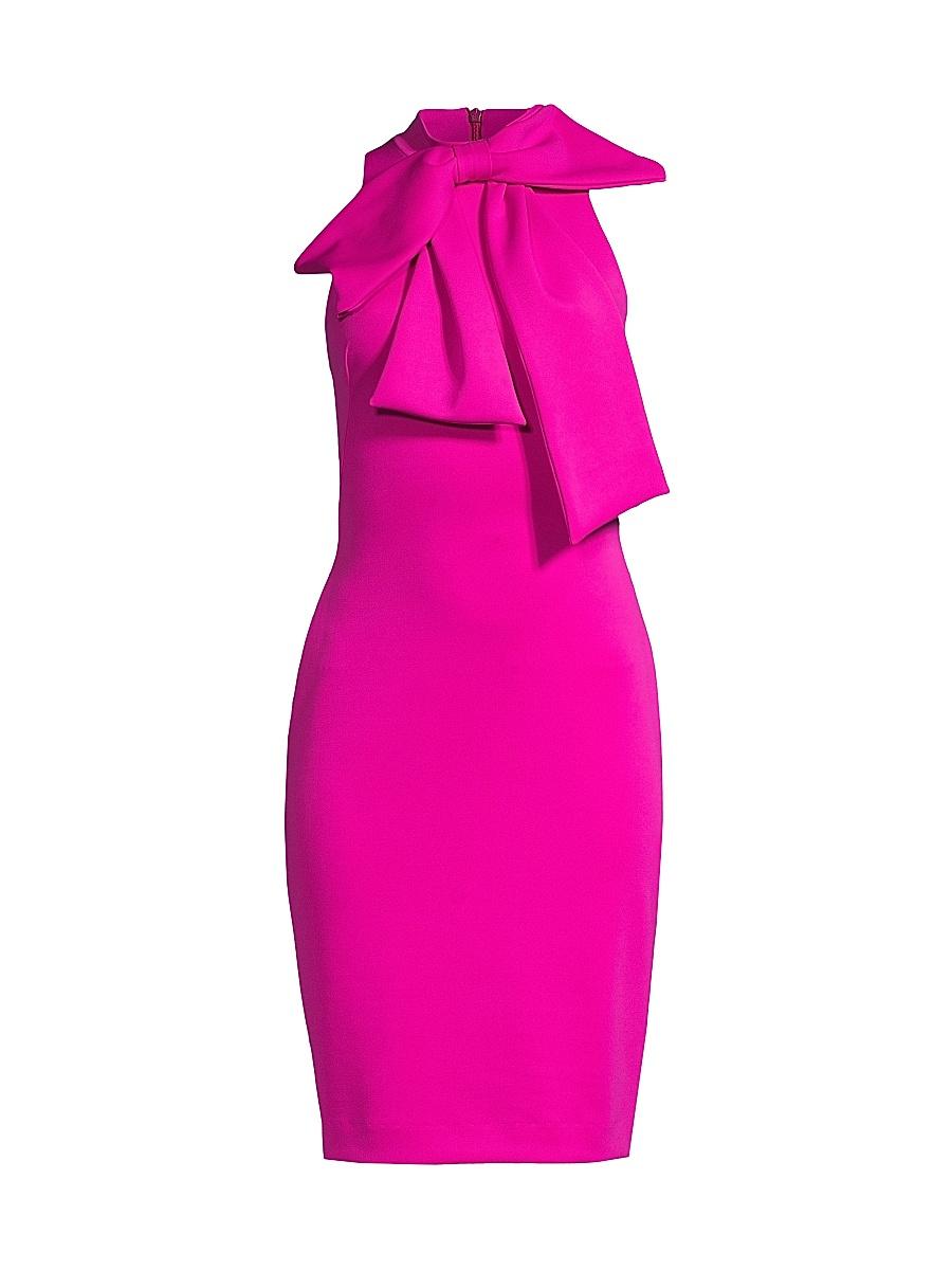 Womens Von Bow-Neck Sheath Dress Size 0 Product Image
