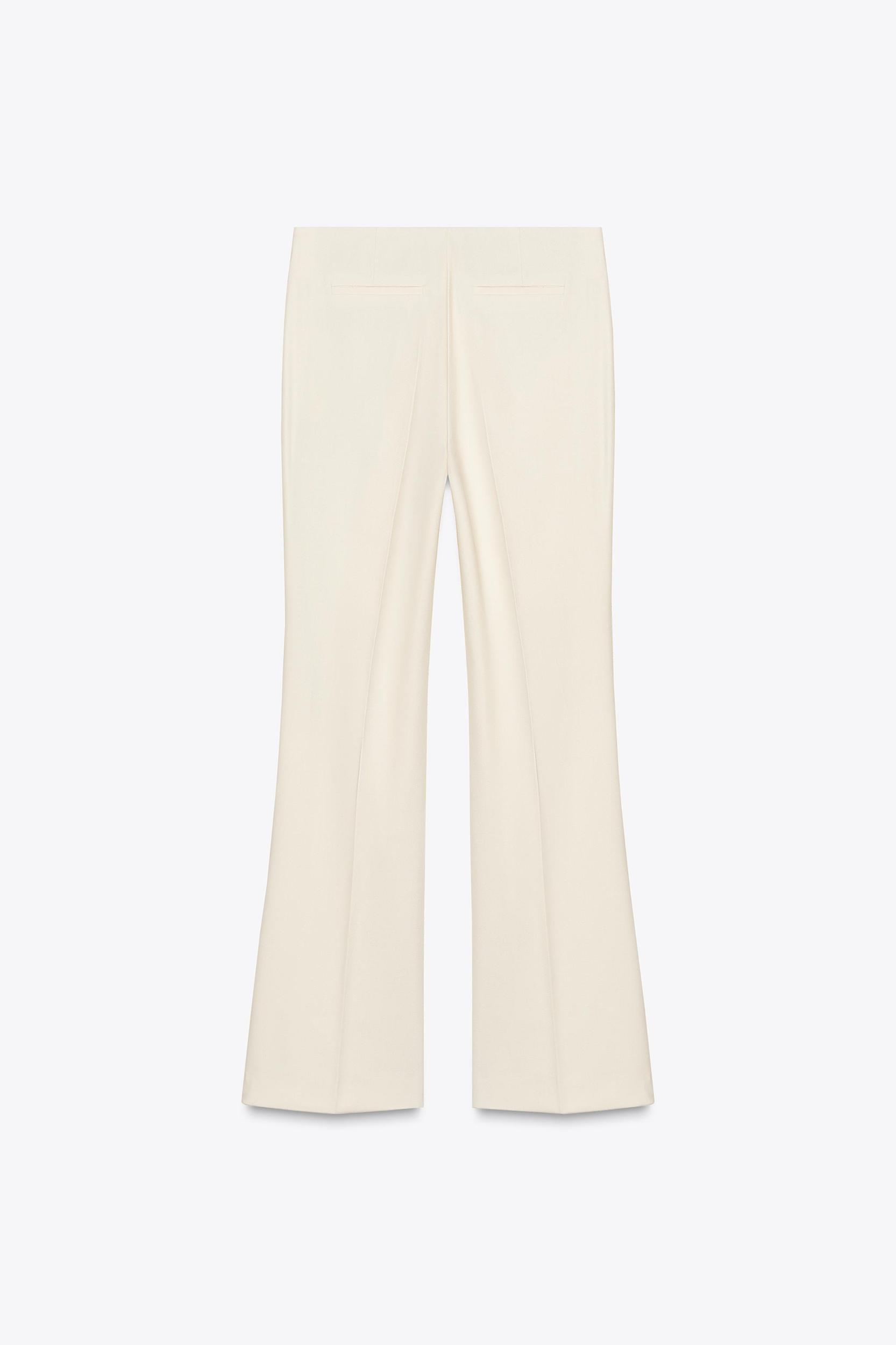 FLARED SEAMED PANTS ZW COLLECTION PANTS Product Image