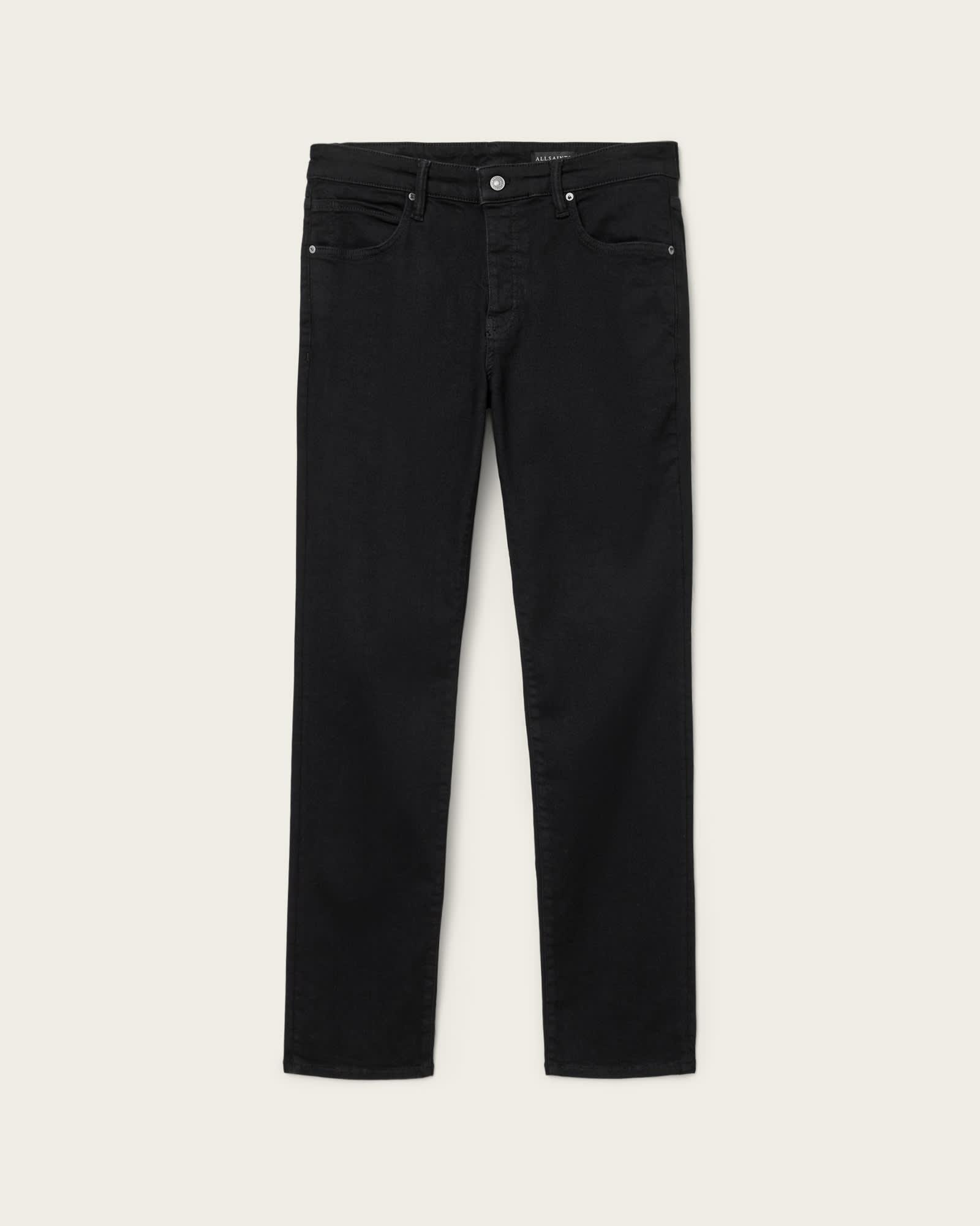 Sid Skinny Fit Denim Jeans Jet Black | ALLSAINTS US Product Image