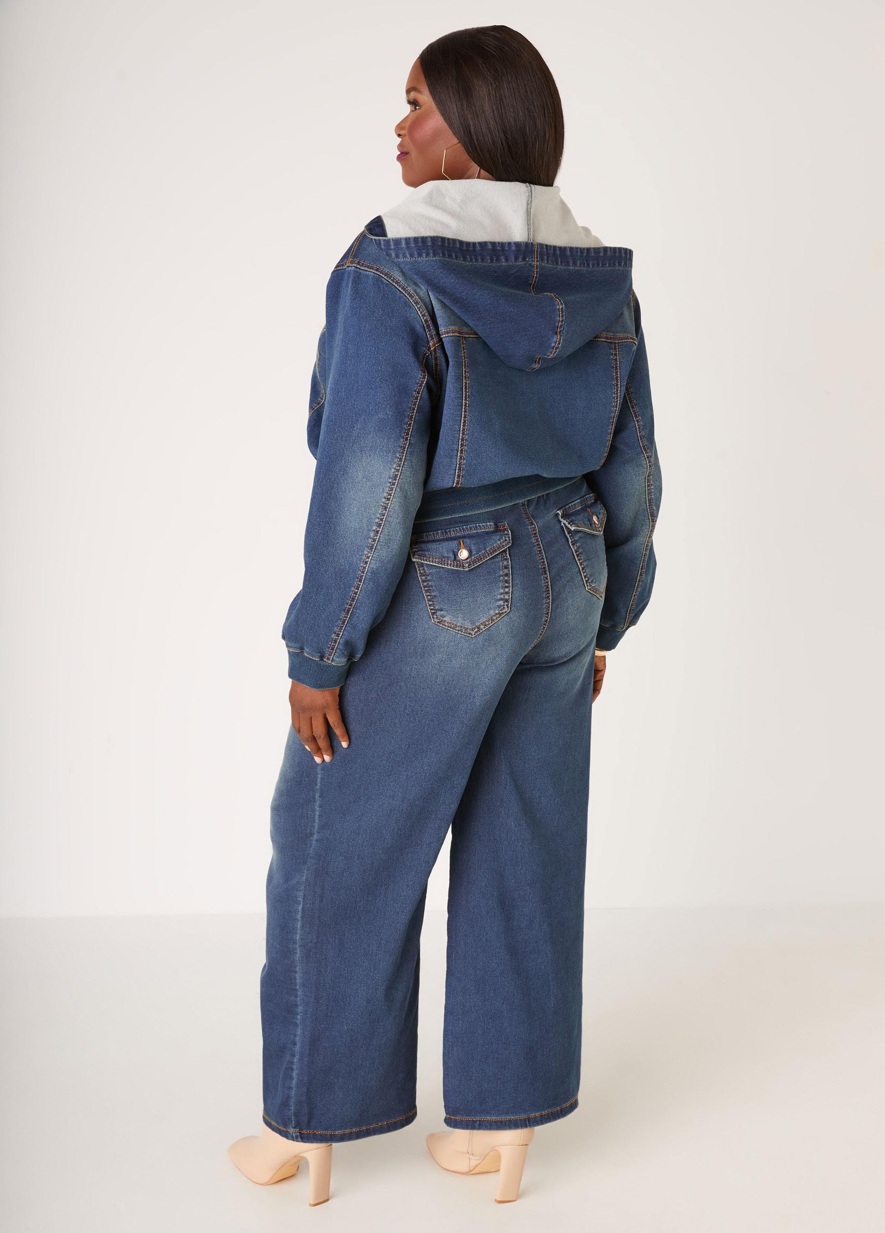 Wide Leg Knitted Jeans Product Image