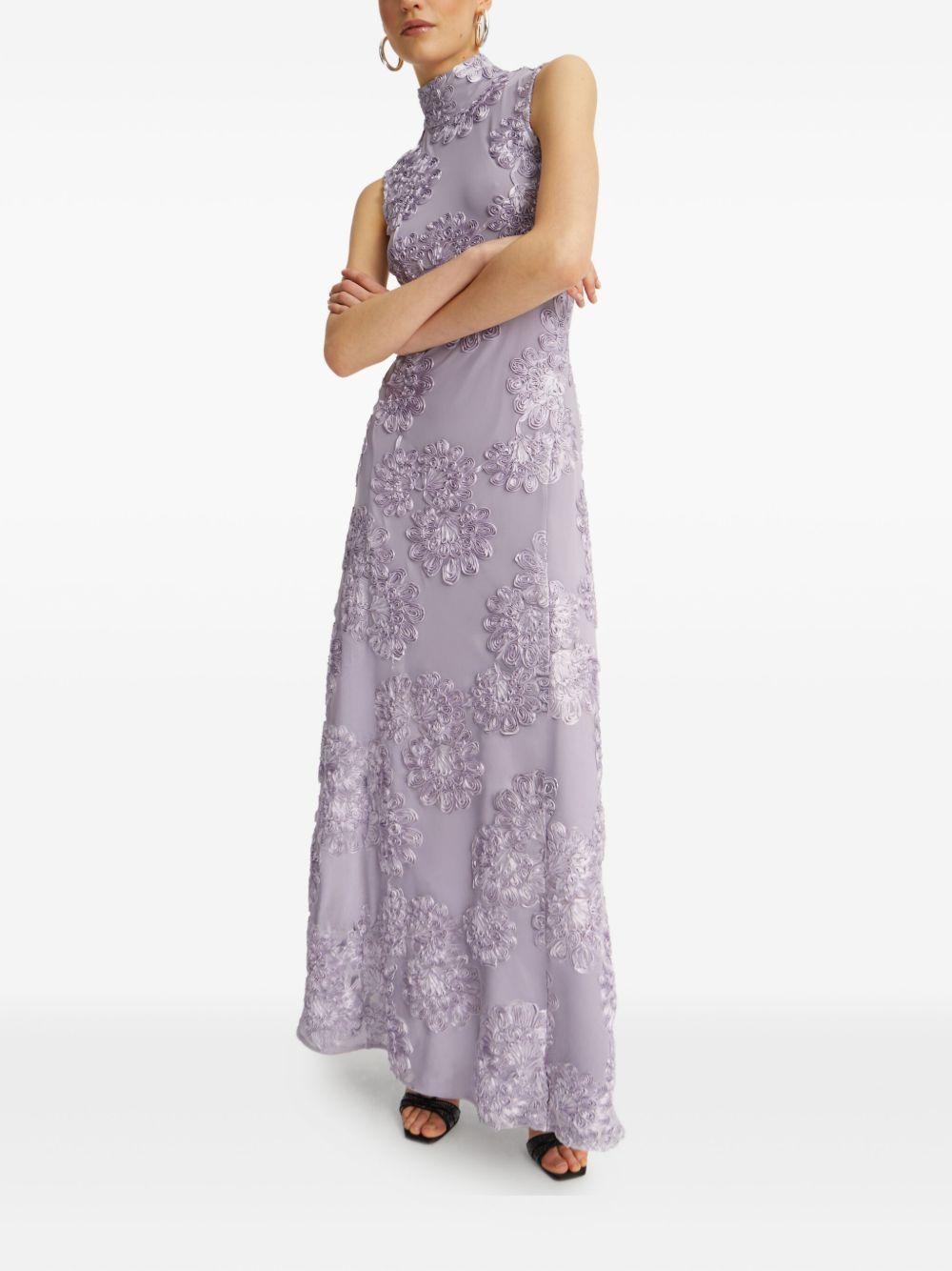 floral-mesh maxi dress Product Image